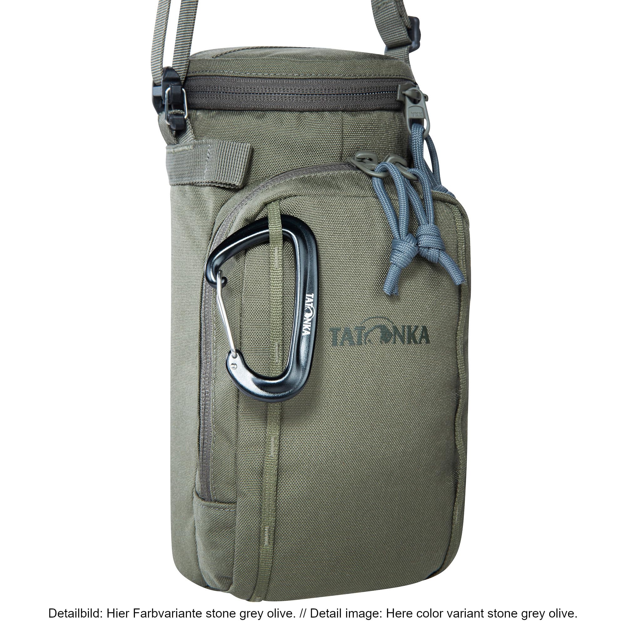 Tatonka Bottle Pouch 1l BC -Isolierhülle für Trinkflaschen mit einem Volumen von 600 ml oder 1 Liter - Mit Schlaufen zur Befestigung am Rucksack (MOLLE kompatibel)