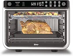 Ninja Fritadeira a ar e forno torradeira | Foodi Series, XL Pro Air Oven Convecção de bancada de cozinha | Funções 10 em 1 | Serve para uma panela de frango e folha de legumes de 2,3 kg | 1800 Watts |