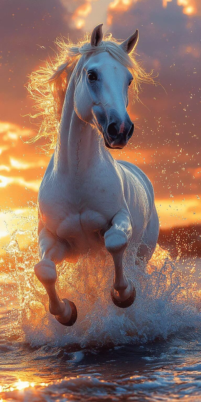 animale Dipingere con i Numeri 50x100cm Pittura Acrilica Sole calante k-269