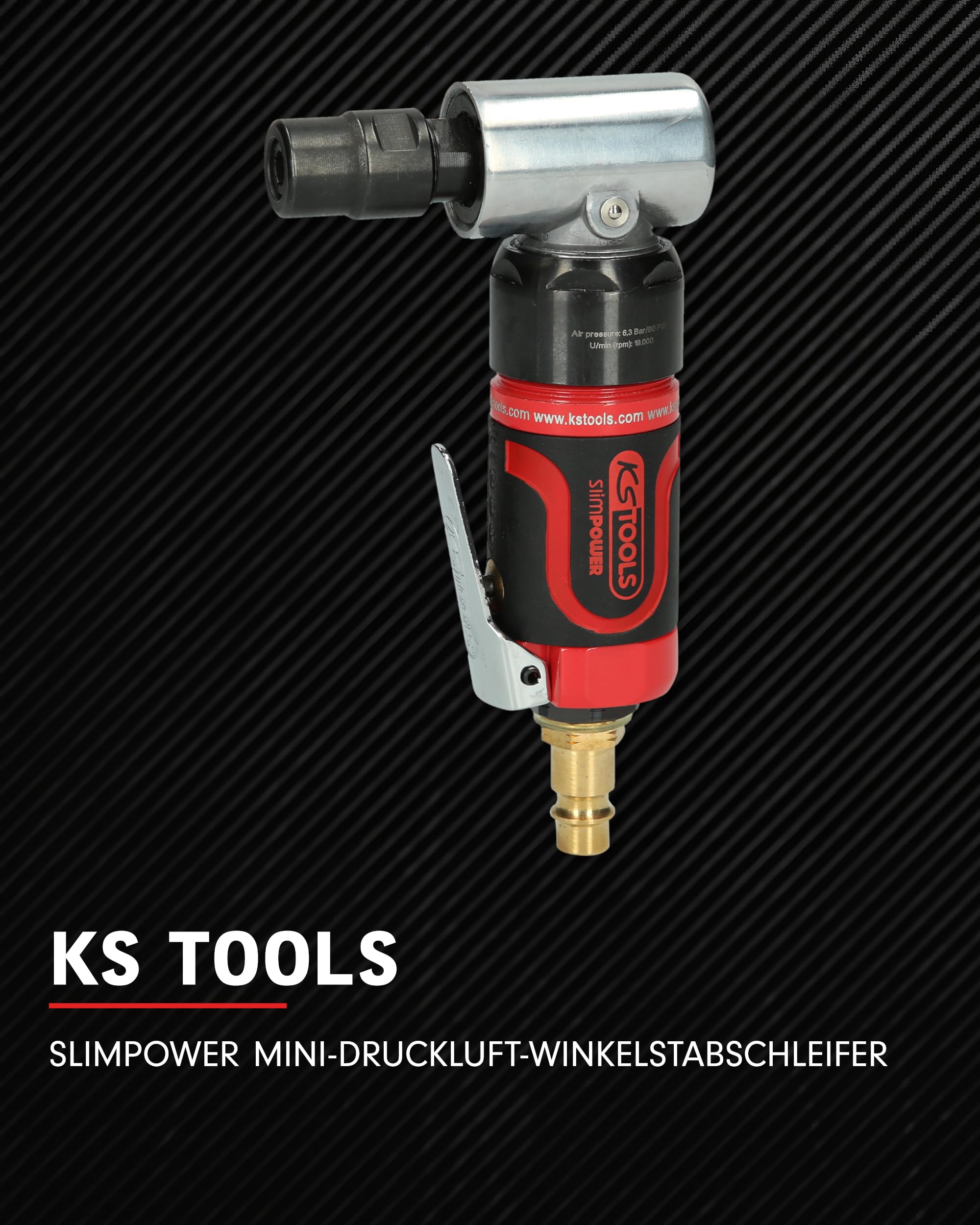 KS Tools Mini Smerigliatrice Pneumatica SlimPOWER - Compatta Per Lavori Di Precisione - Foto 9