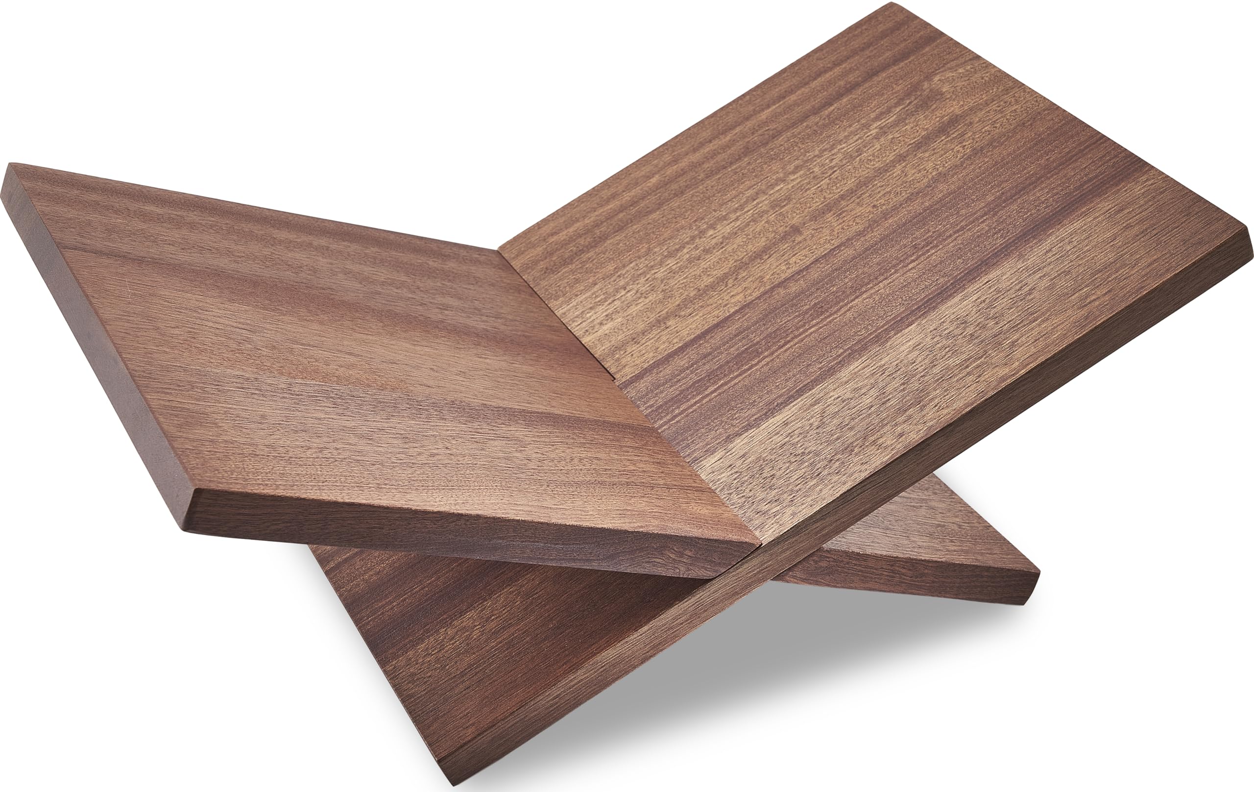 Honygebia Solid Wood Book Stands, Cross Frame Sapele Wooden Book Holder - Image 2