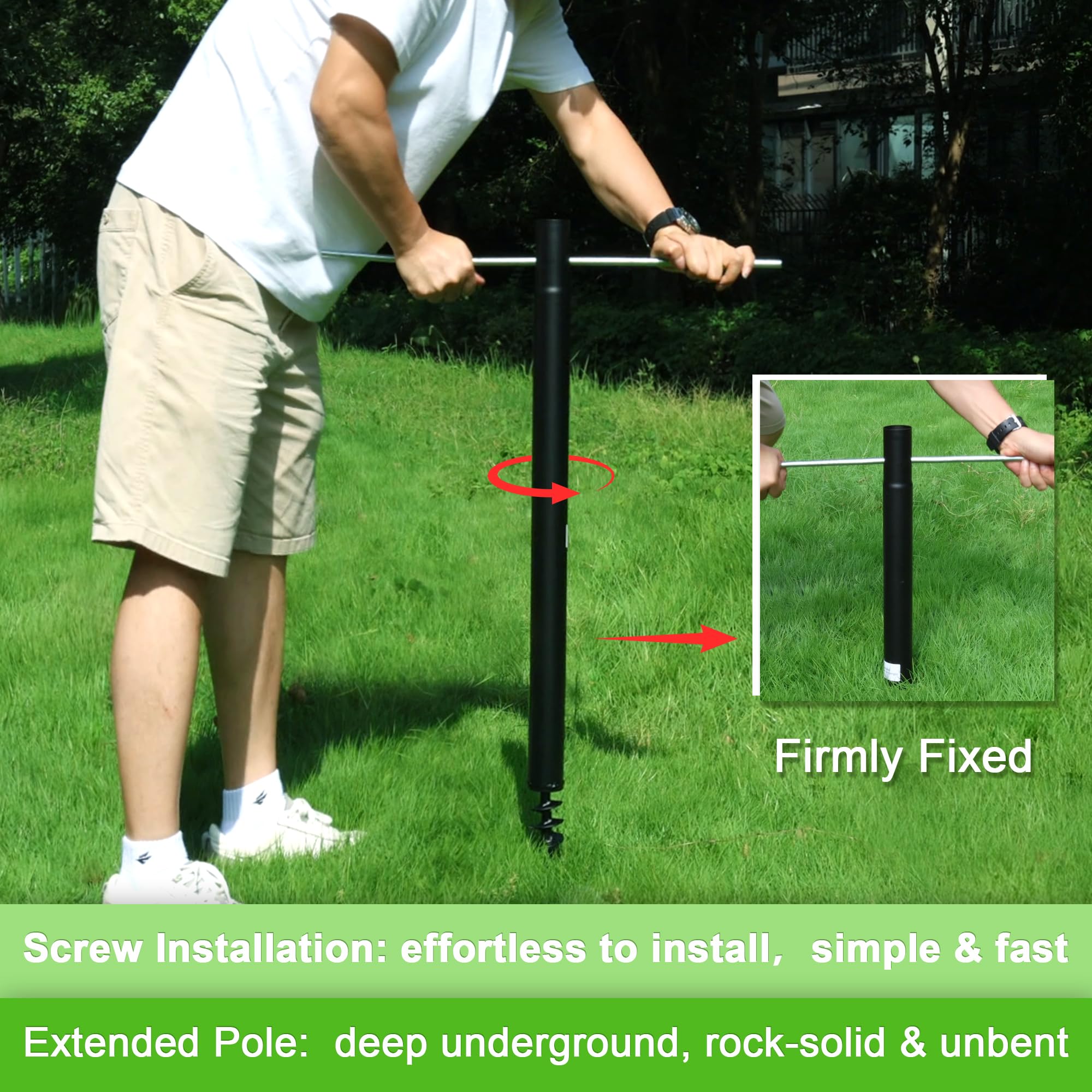 Amazon.com : Miveda Tetherball Ball and Rope, 12 FT Tetherball Set,  Adjustable Tether Ball Pole with 2 Rubber Tetherball Ball, Heavy Duty Tether  Balls and Rope Set with Pole for Outdoor Backyard