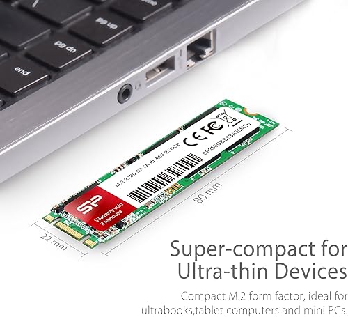 Miniatura 3 de Silicon Power 256GB A55 M.2 SSD (SLC Cache para Speed Boost) SATA III Unidad interna de estado sólido 2280 (SU256GBSS3A55M28AB)