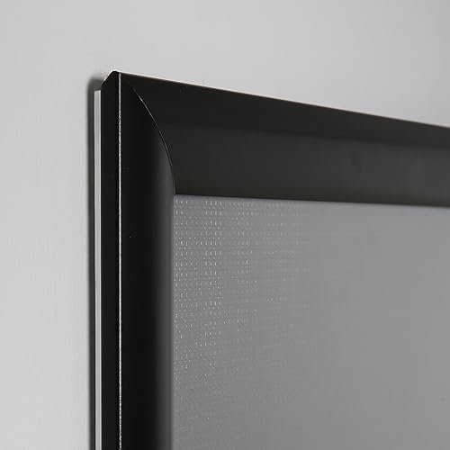 Miniatura 3 de M&T Displays Marco para póster a presión, perfil de aluminio de 1.77 pulgadas, carga frontal, montaje en pared, foto, imagen, documento,