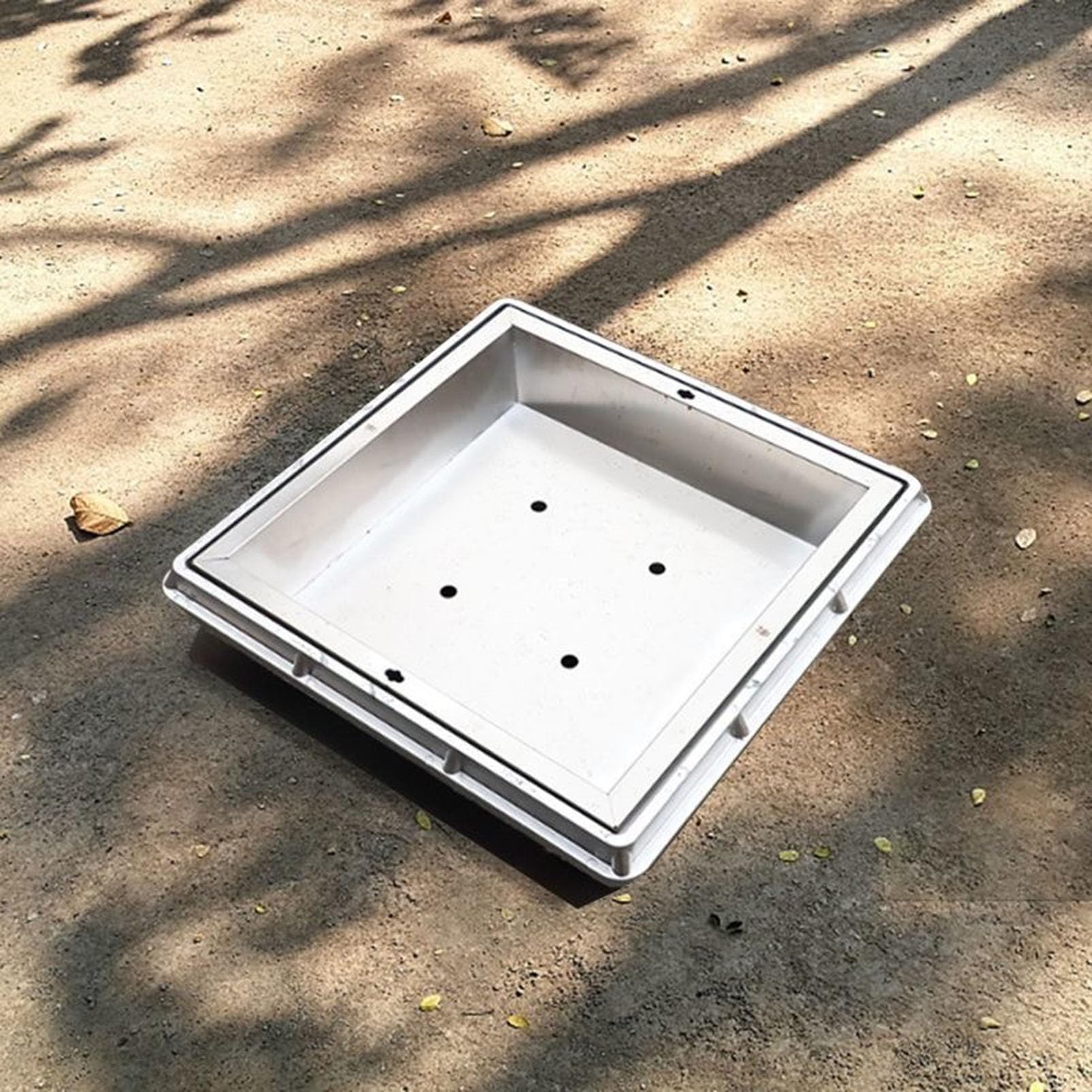 Edelstahl-Schachtabdeckung 40,6 X 40,6 Cm – Quadratisch, Rostfrei, Für Auffahrt & Garten