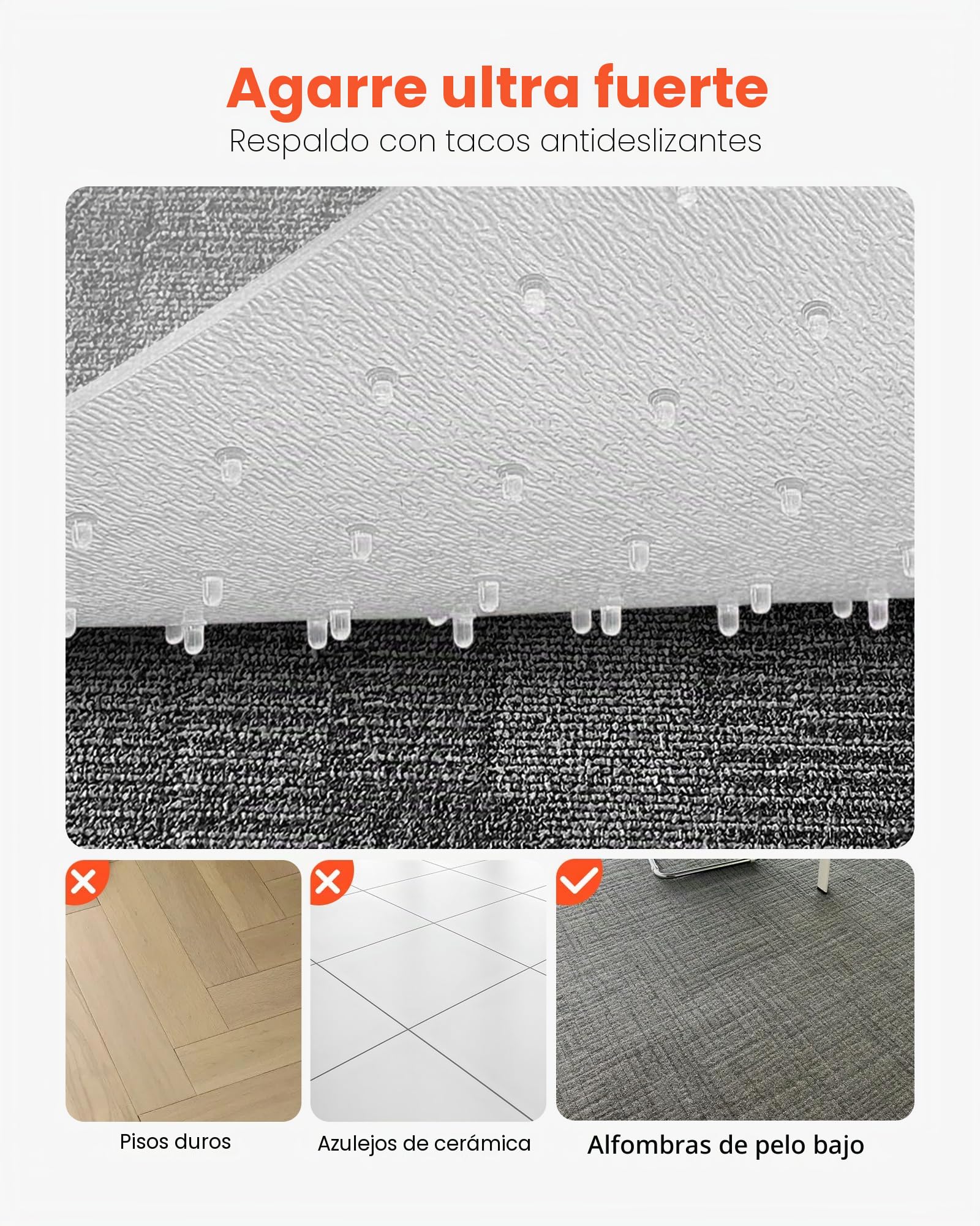 VEVOR Alfombra Protectora para Suelos Alfombrados 1219,2 x 914,4 mm Alfombrillas de PVC para Silla de Oficina Antideslizante Fácil de Limpiar Deslizamiento Suave para Hogar, Oficina, Transparente