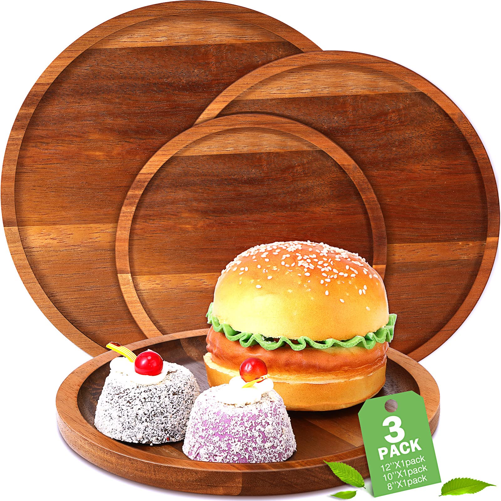 Amazon.co.jp: Nuenen アカシアウッドプレート 3枚 12インチ 10 Amazon.co.jp: Nuenen アカシアウッドプレート 3枚 12インチ 10