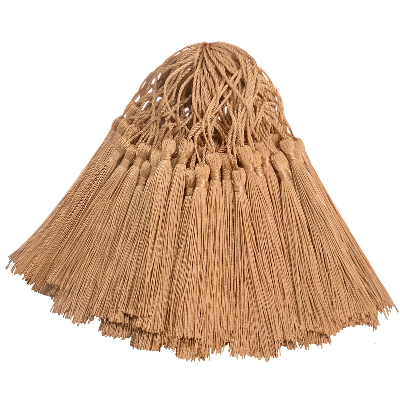 Wkmamo 160 pezzi di nappe di seta fatte a mano, 20 mini nappe di colori, nappe di segnalibri per la creazione di gioielli, segnalibri di souvenir, decorazioni per la casa