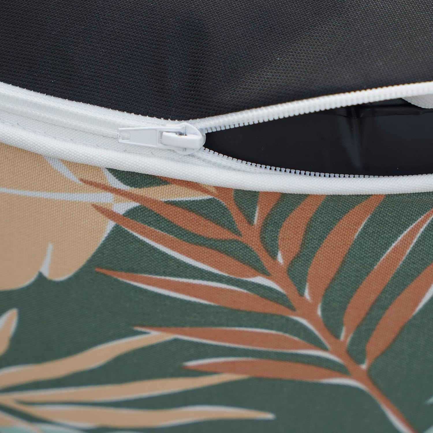 Kozyard Inflatable Stool Ottoman Used for Indoor or Outdoor, Kids or Adults, Camping or Home (Leaf Pattern)