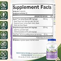 Vista 3 de Ridgecrest Herbals DreamOn Zen, suplemento de apoyo para dormir, sin melatonina, magnesio, 5-HTP, lavanda, manzanilla, valeriana, bálsamo de limón