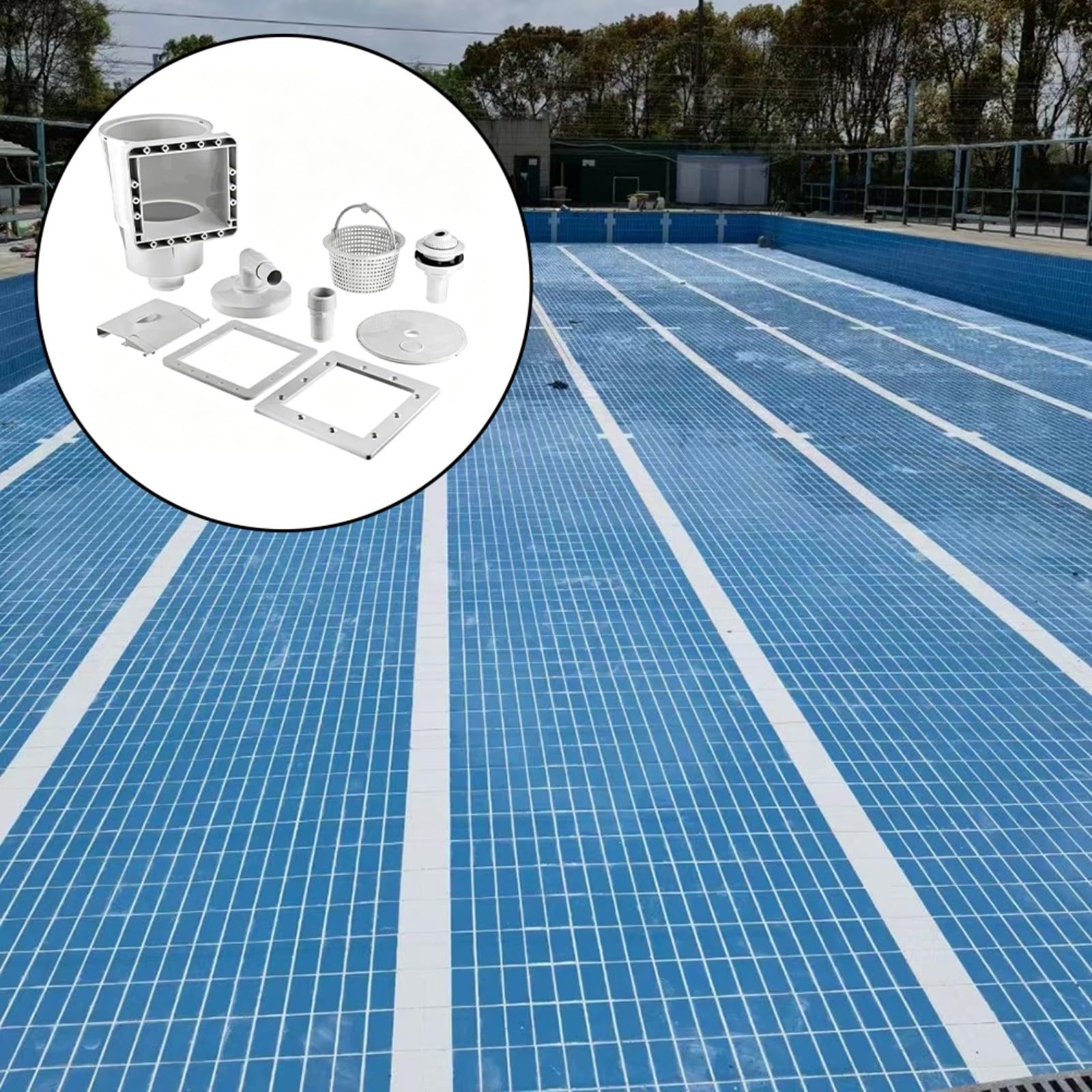 Colector flotante automático de la hoja del skimmer de la piscina con el sistema incorporado del filtro de la pared para el mantenimiento en tierra y sobre la tierra de la piscina