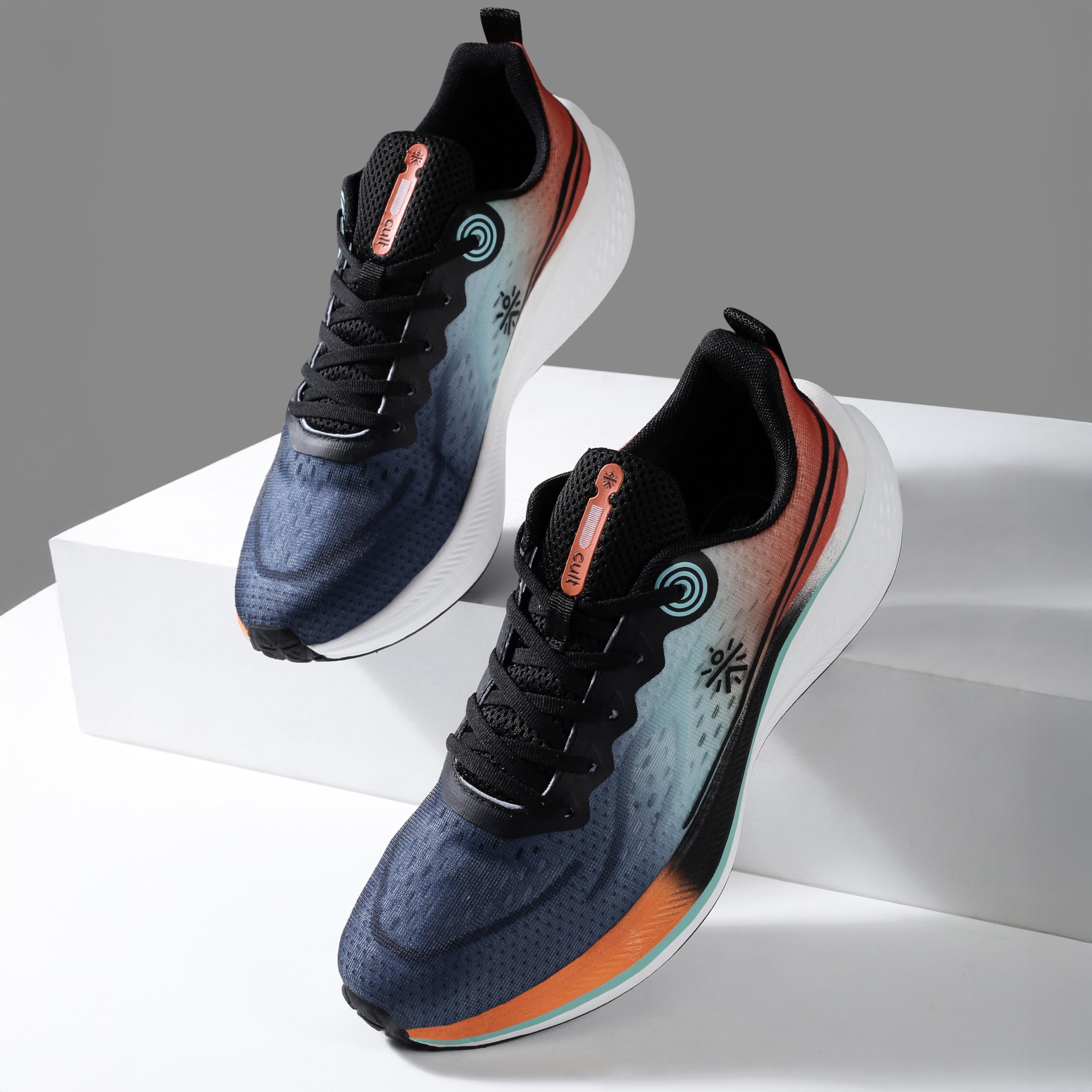 CULT Dynex - Tenis de correr para hombre, parte superior transpirable, comodidad acolchada, agarre antideslizante, ligeros para uso diario