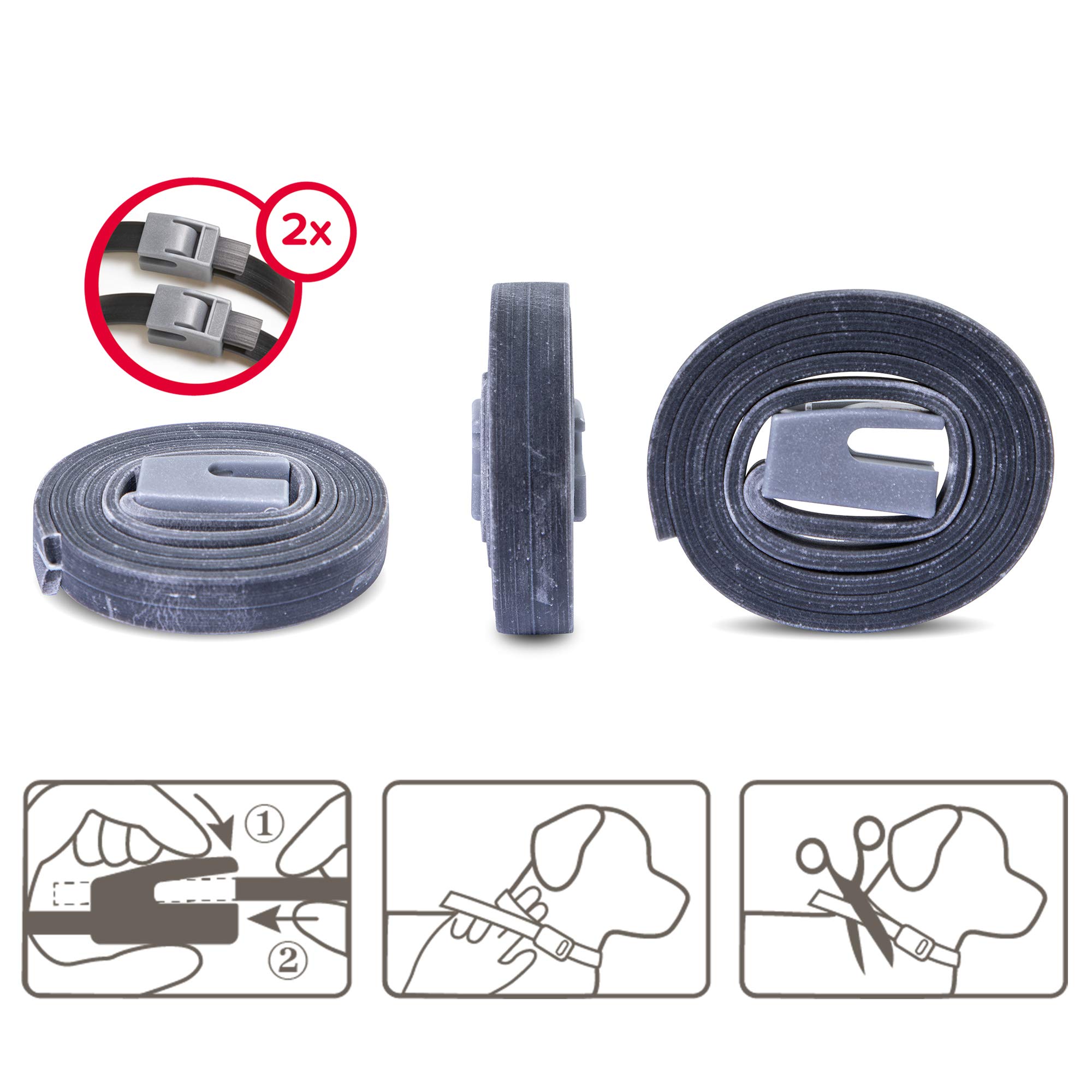Beaphar - CANISHIELD 0,77 g – Lot de 2 Colliers antiparasitaires pour Petits et Moyens Chiens – Substance Active : Deltaméthrine - Agit Contre Les tiques, Les puces, Les phlébotomes – 48 cm