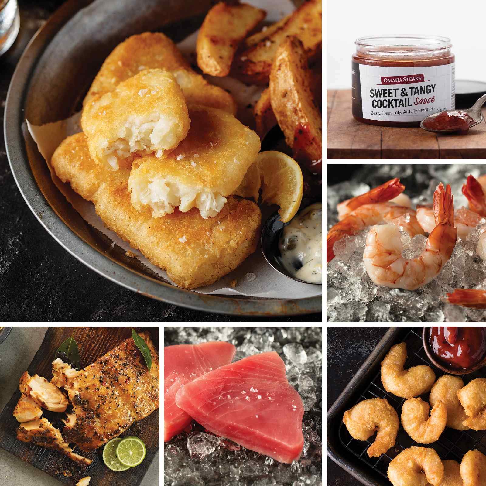 Buy Omaha Steaks Seafood Favorites Assortment (PubStyle Cod, Marinated