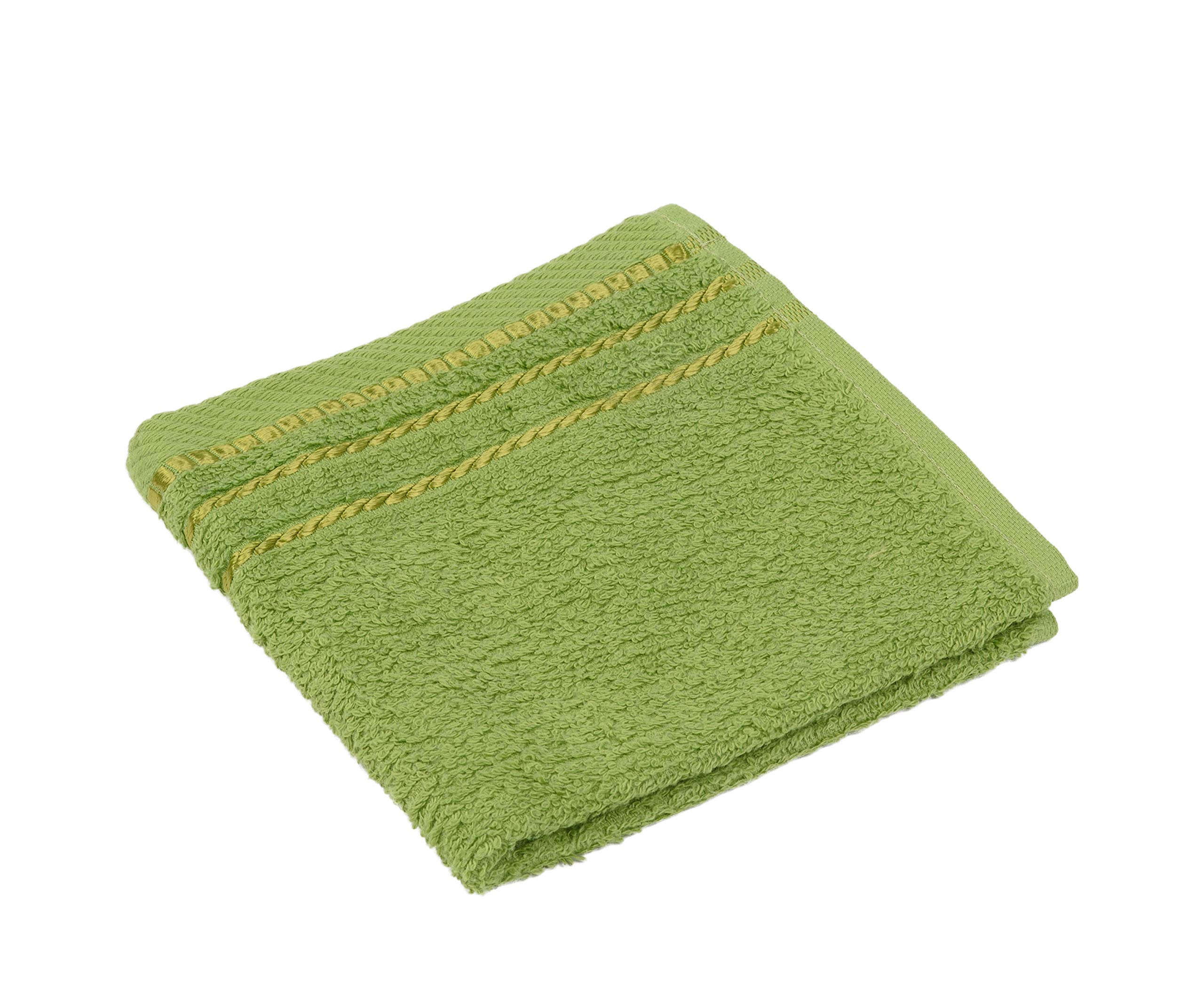 Gözze - Seiftuch-Set, 4er-Set, Berlin, 100% Baumwolle, 30 x 30 cm - Dunkelgrün