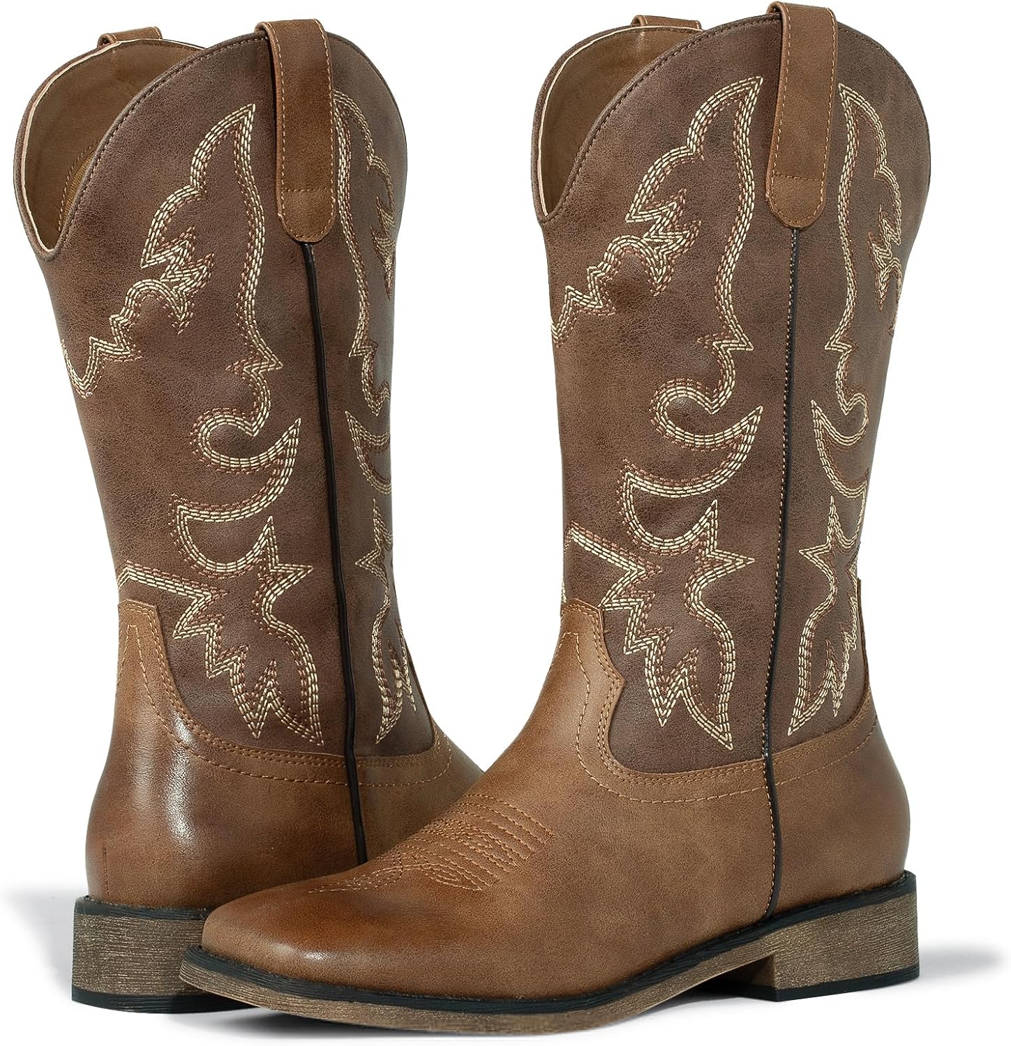 J's.o.l.e Square Toe Cowboy Cowgirl Boots for Women Mid Calf Ladies Fashion... - Picture 8 of 20
