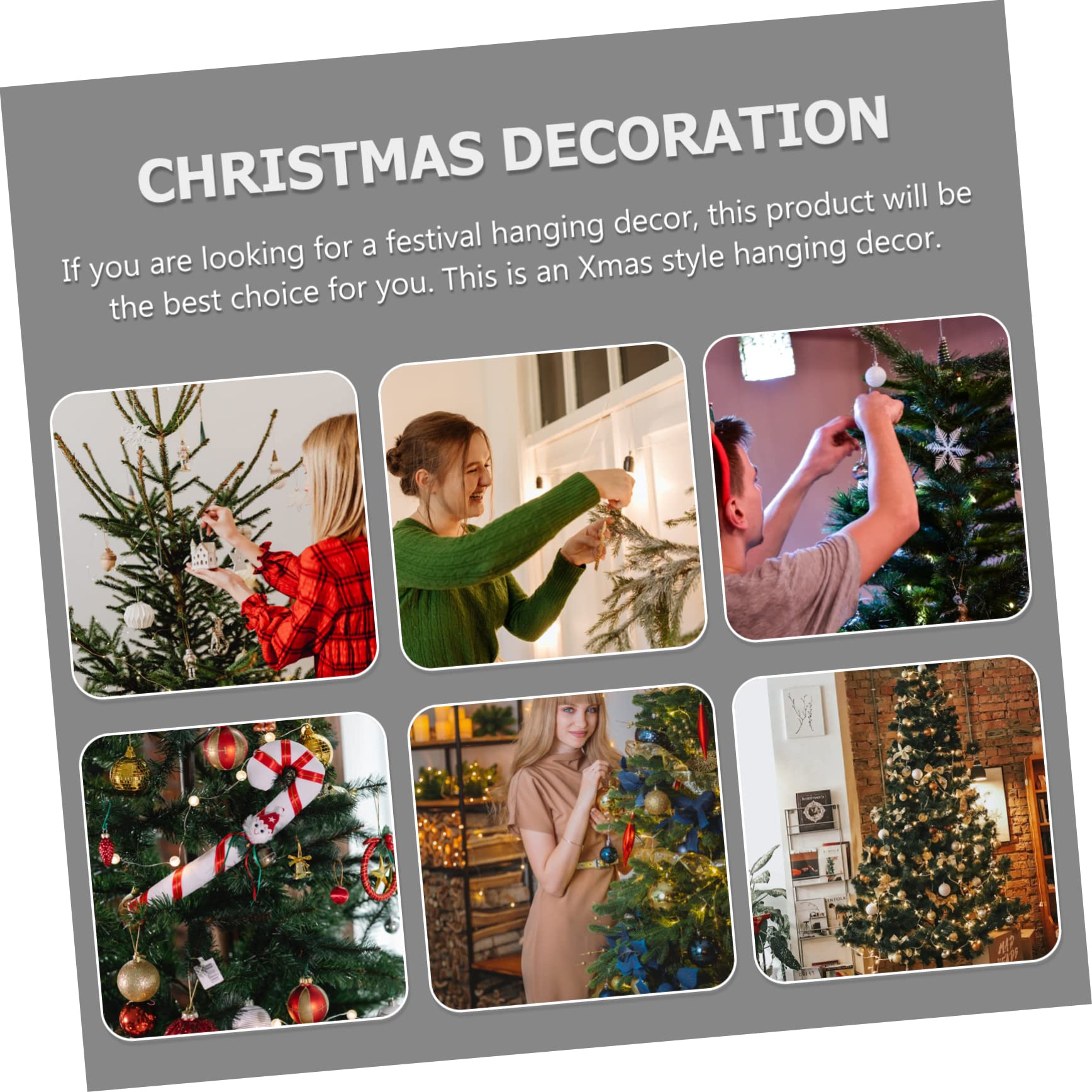 PRETYZOOM 3 Pezzi Di Ornamenti Natalizi A Forma Di Campana Ciondolo Natalizio in Rattan Intrecciato Ciondolo Per Albero Di Natale Decorazione A Forma Di Campana
