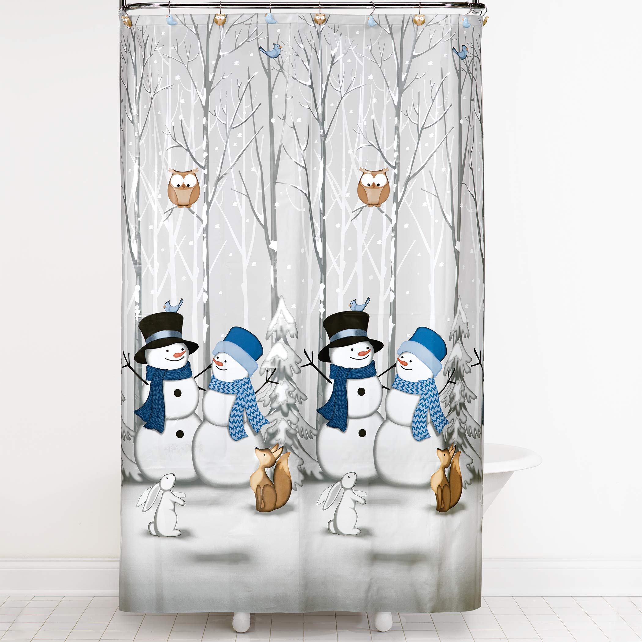 Winter Shower Curtains Curtains & Drapes