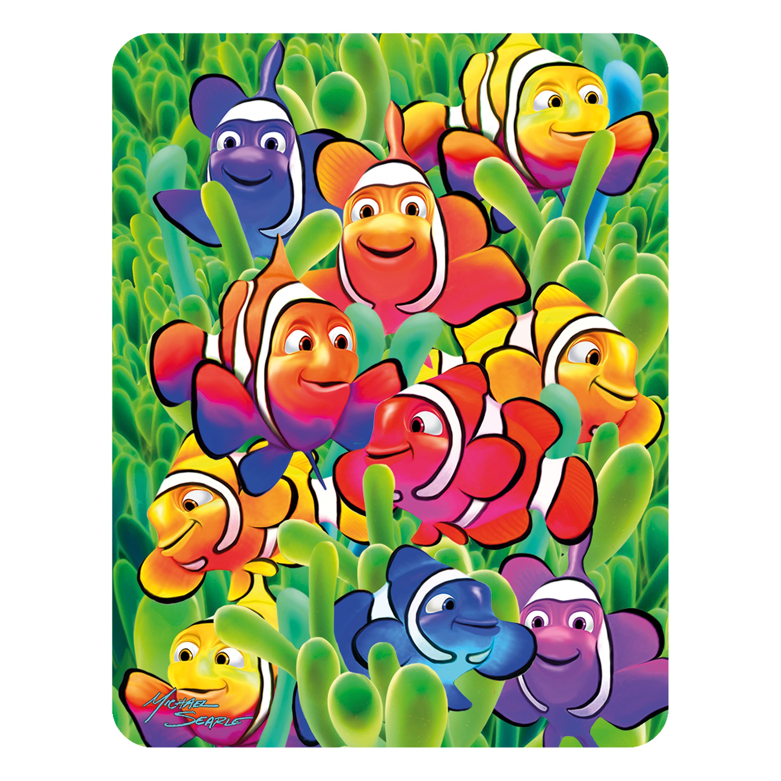 3D Livelife Magnet - Cute Clowns From Deluxebase. Lenticular Ocean Fridge Magnet. Decorative 3D Clownfish Flat Magnets. Cute Small Magnets For Fridge, Dishwasher And Whiteboard.