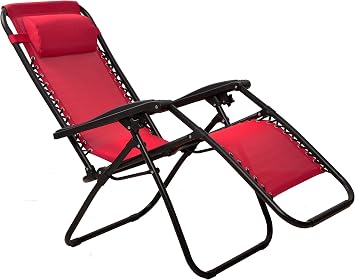 Elevon Pack of 2 Adjustable Zero Gravity Lounge Chair Recliners for Patio, Yard, Backyard, Multiple Colors