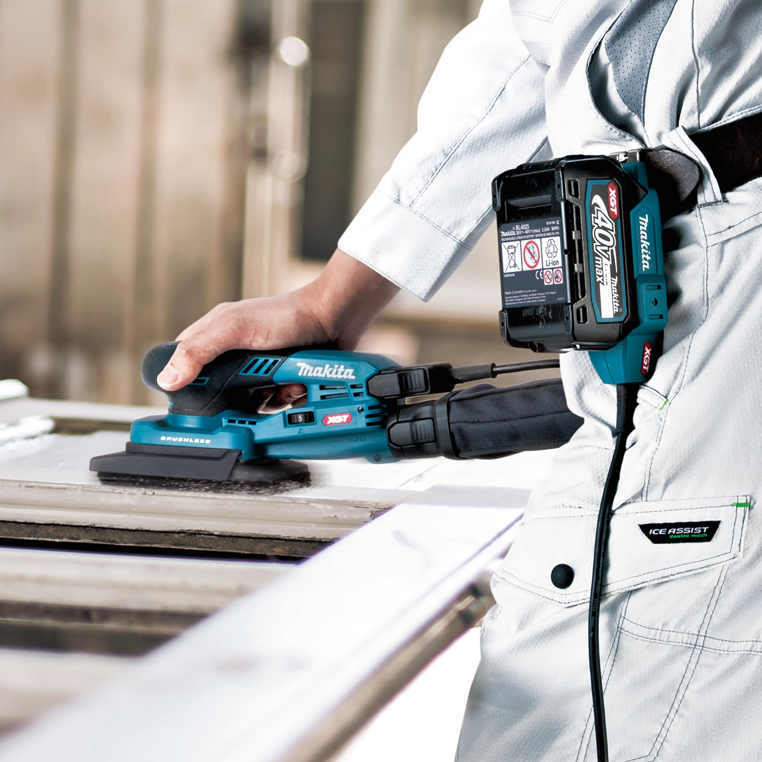 Makita BO005CGZ akumulatorowa szlifierka oscylacyjna 40 V maks. / 80 x 130 mm (bez ładowarki i akumulatorów)