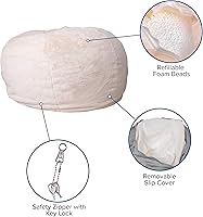 Vista 5 de BizChair Puf recargable de gran tamaño para todas las edades