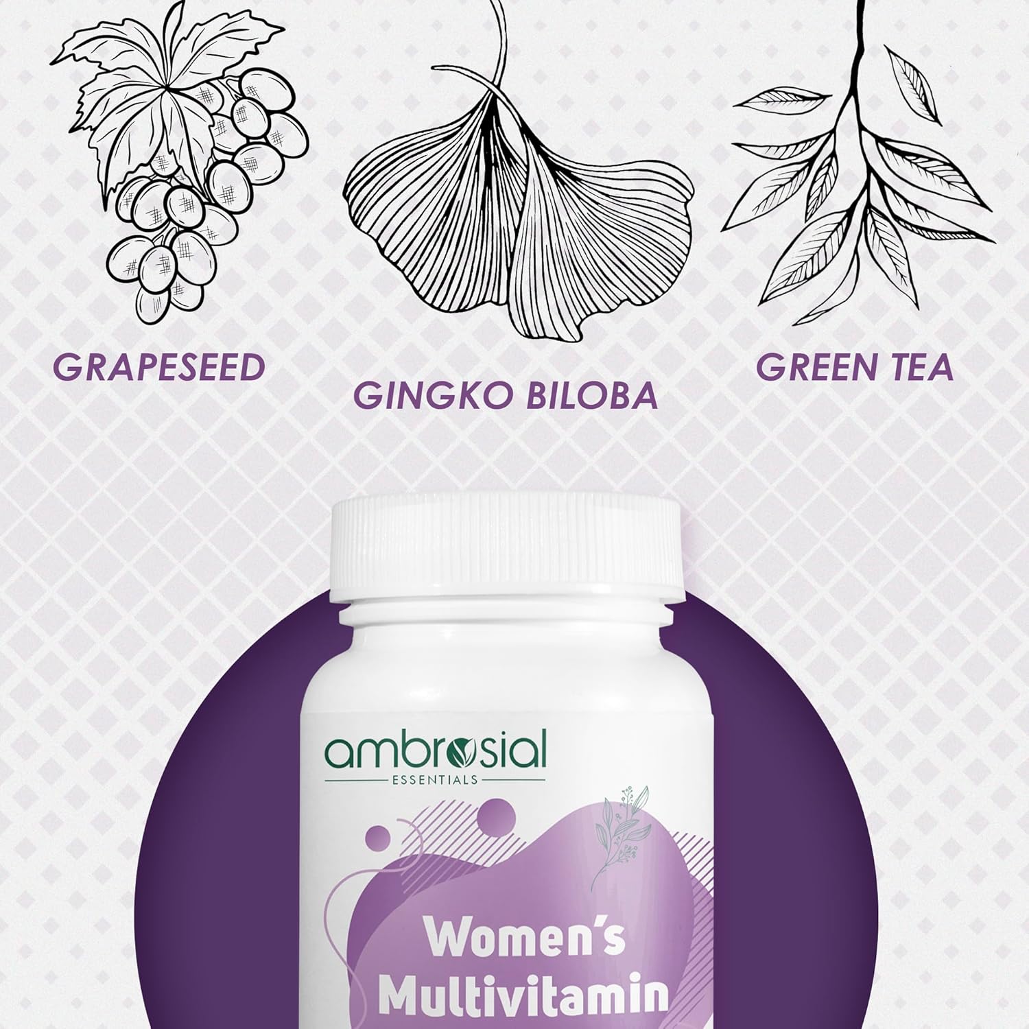 AMBROSIAL Women's Multivitamin Tablets for Womens (Pack of 1-120 Tablets)