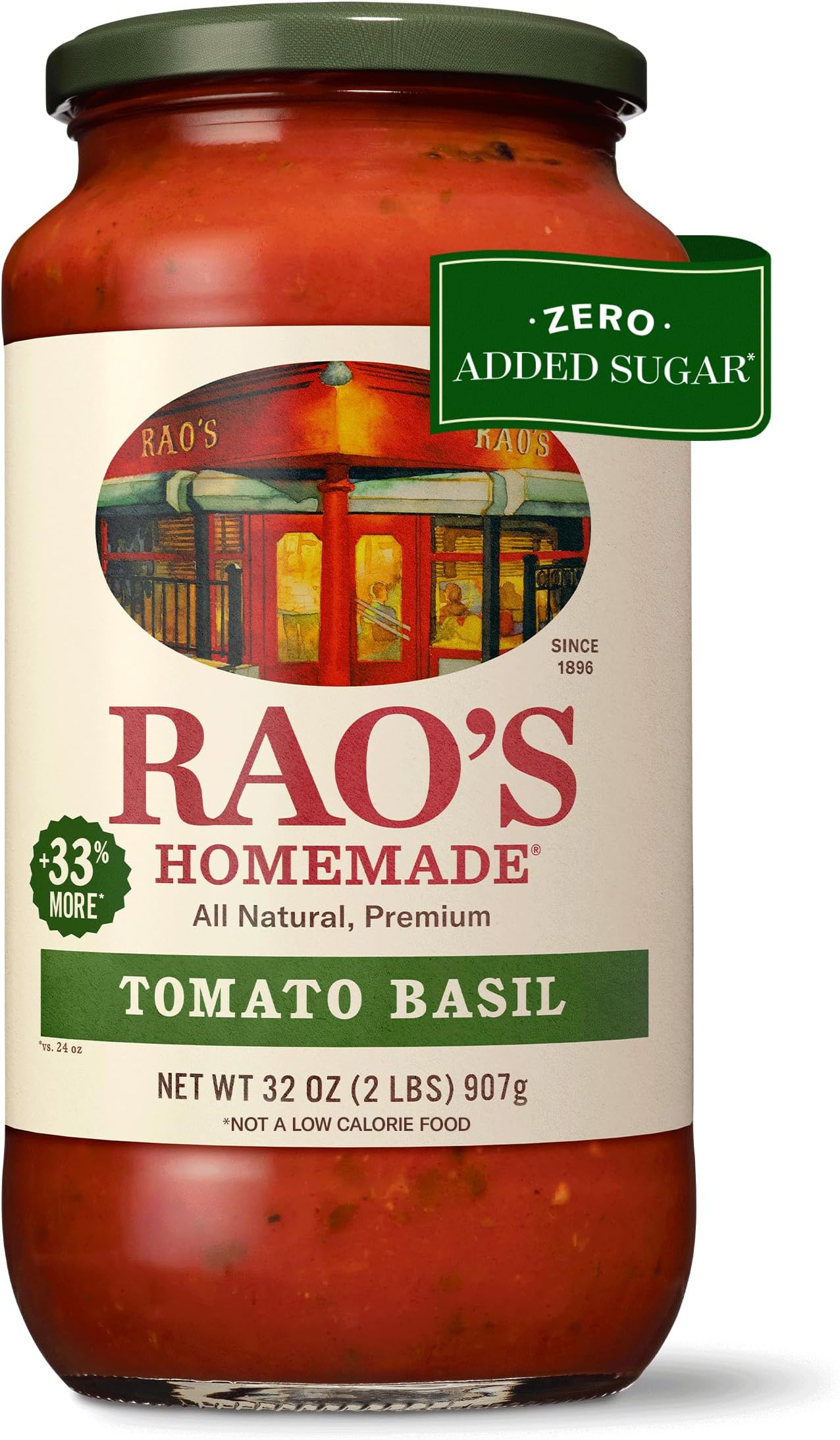 Rao's Homemade Tomato Basil Sauce, 2 lb, 32 Oz (Pack of 6)