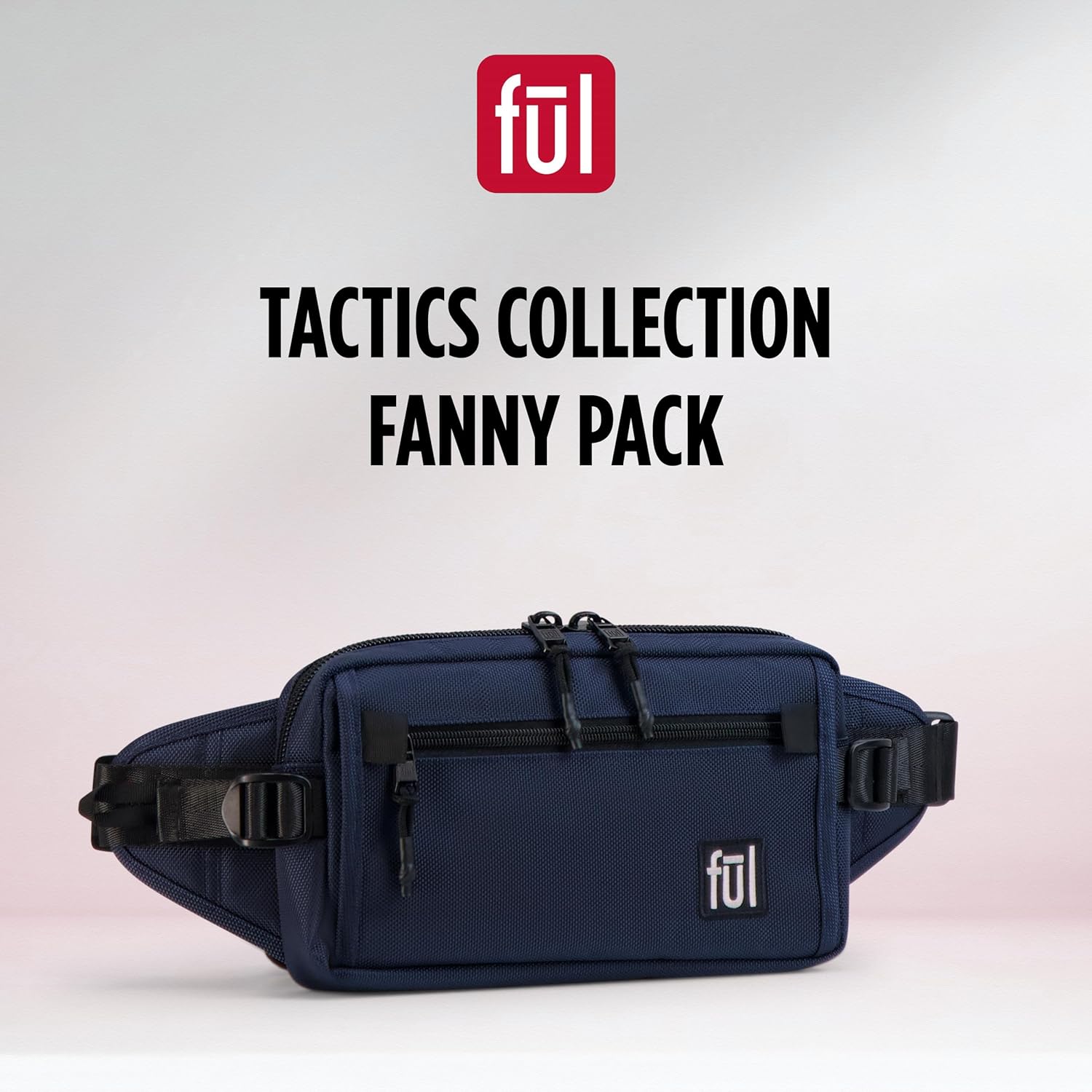 FUL Tactics Collection Fanny Pack, Scout Waist Crossbody Bag for Men and Women, Belt Bag, Navy