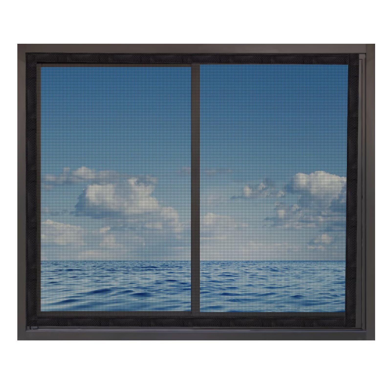 50 x 60 cm czarna moskitiera na owady i patio składana wiertarka ct Protect AdjubSize blokada owadów