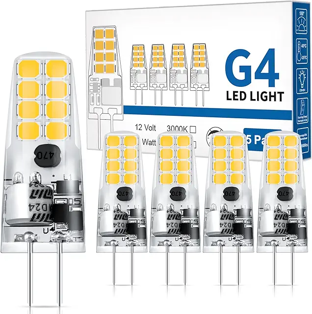 G4 LED Lampen 2W Warmweiß 3000K - Energiesparende Halogenersatzbirnen im 5er Pack