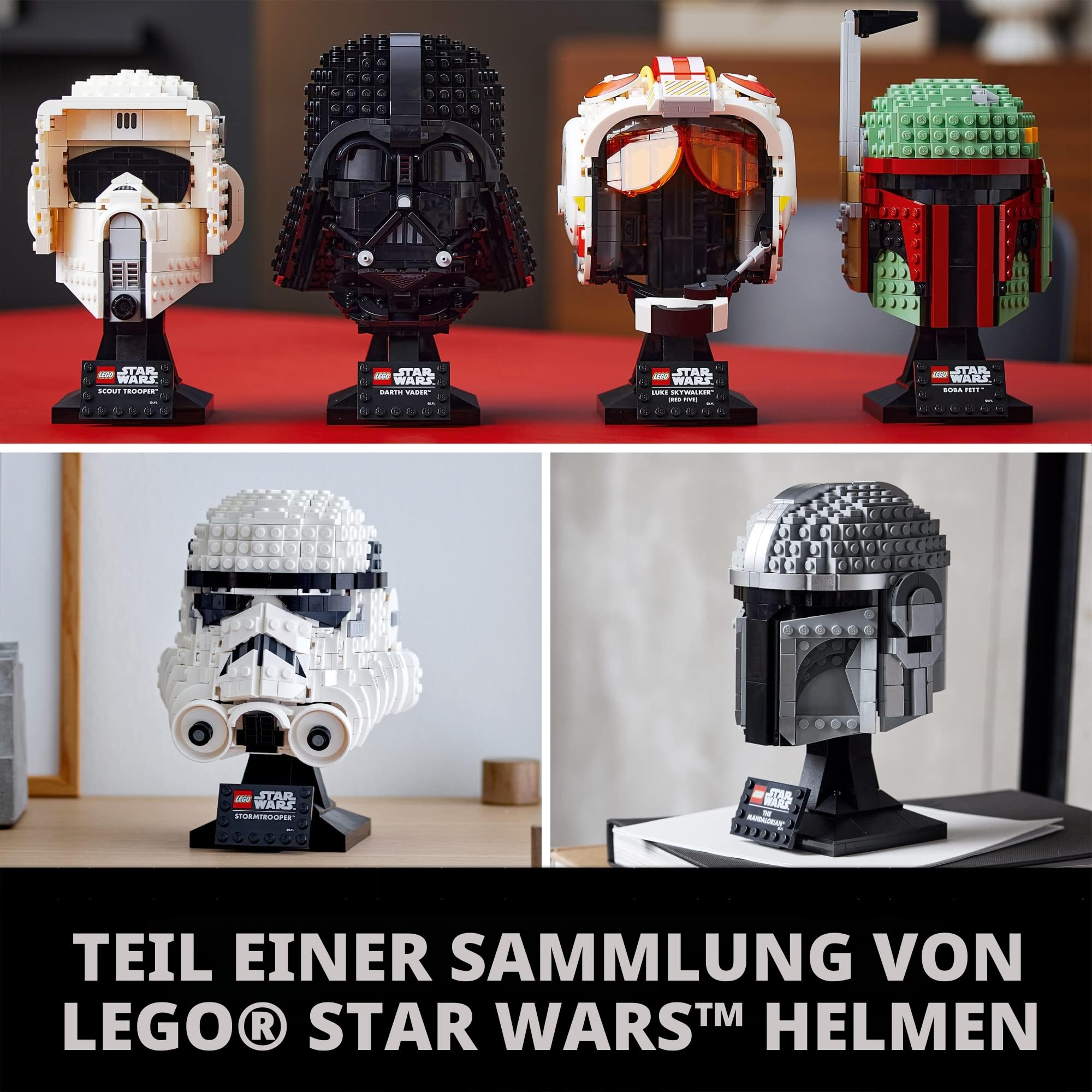 LEGO Star Wars Luke Skywalker (Red Five) Helm 75327 Bauset für Erwachsene; Star Wars Sammlerstück für Display (675 Teile)