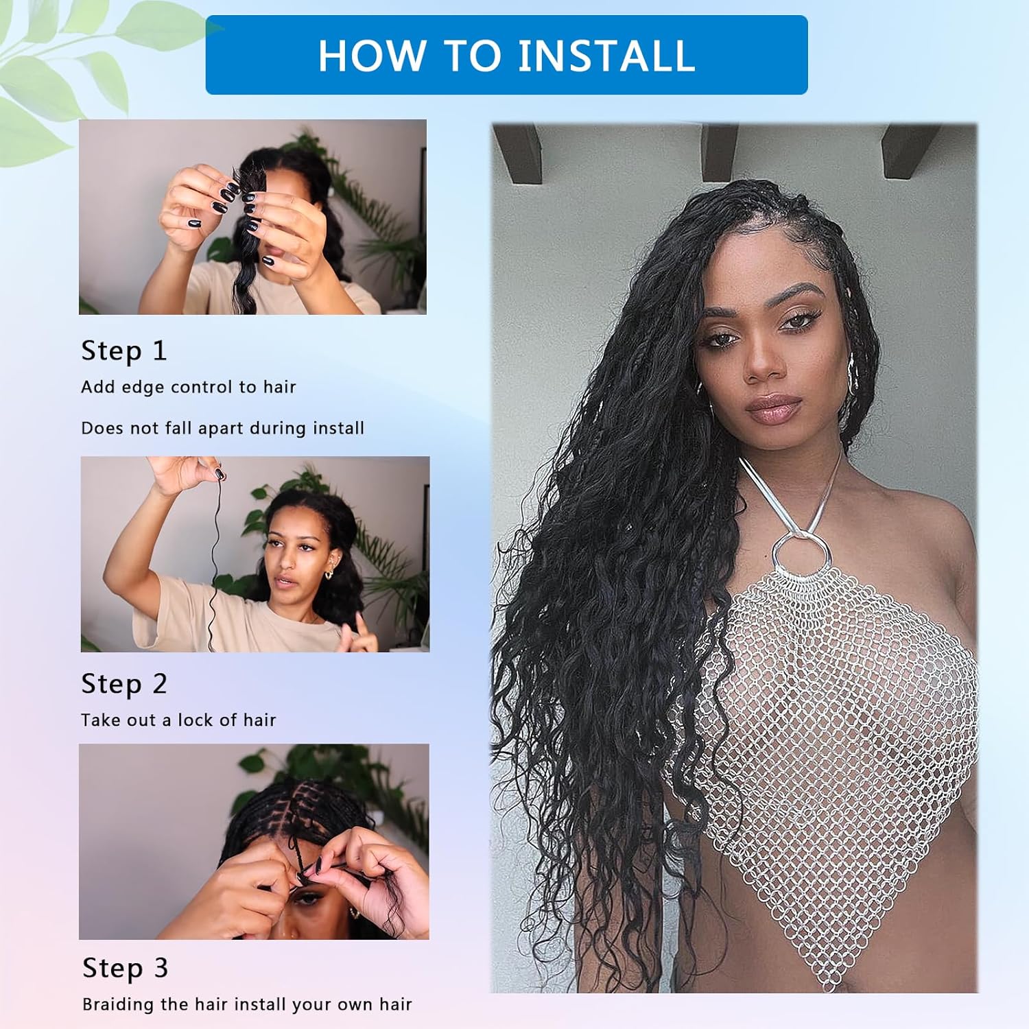 Human Braiding Hair 14inch 50g+16inch 100g(3 Bundles)