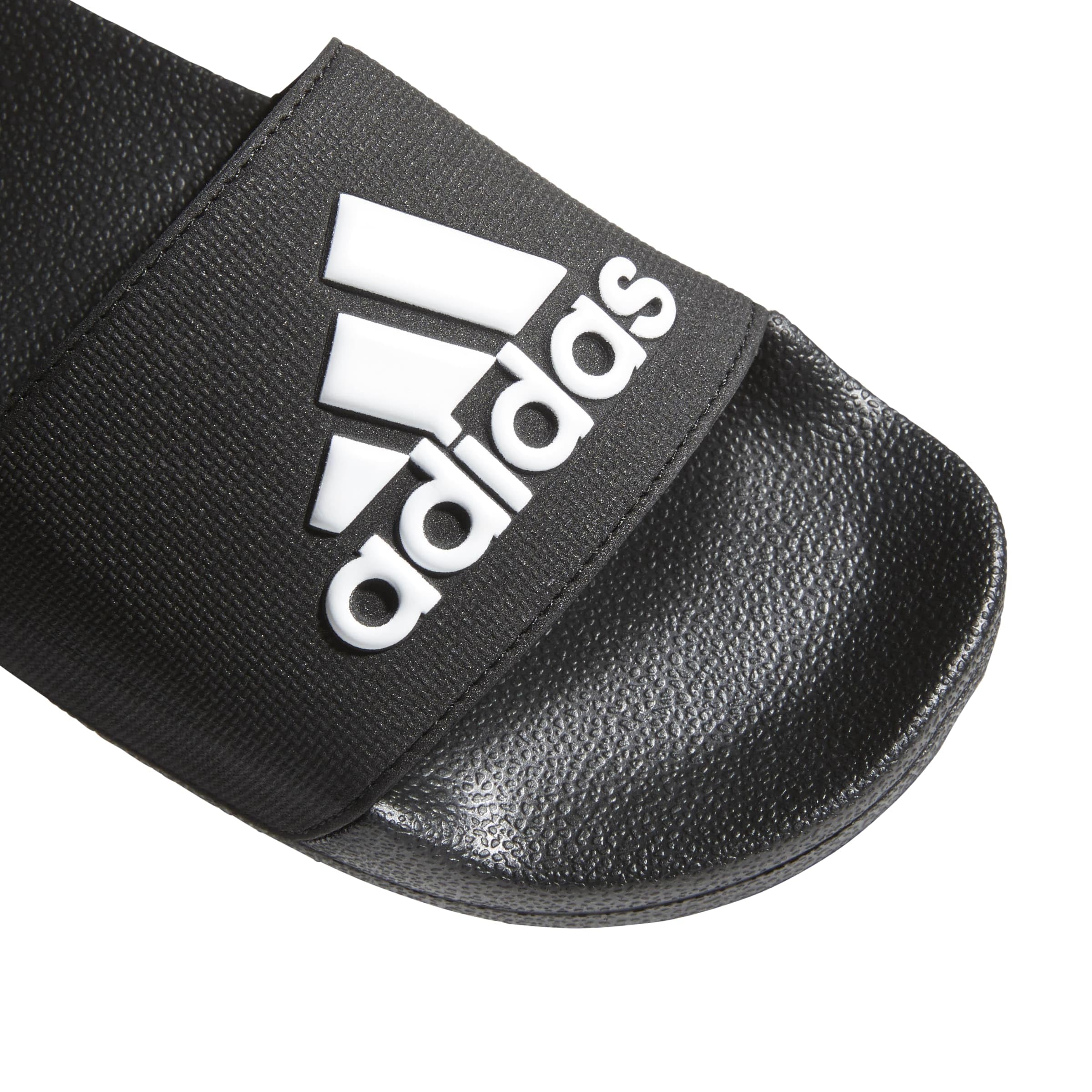 Adidas Adilette - Ciabatte da doccia per bambini, Nero (Black/White/Black), 23 EU