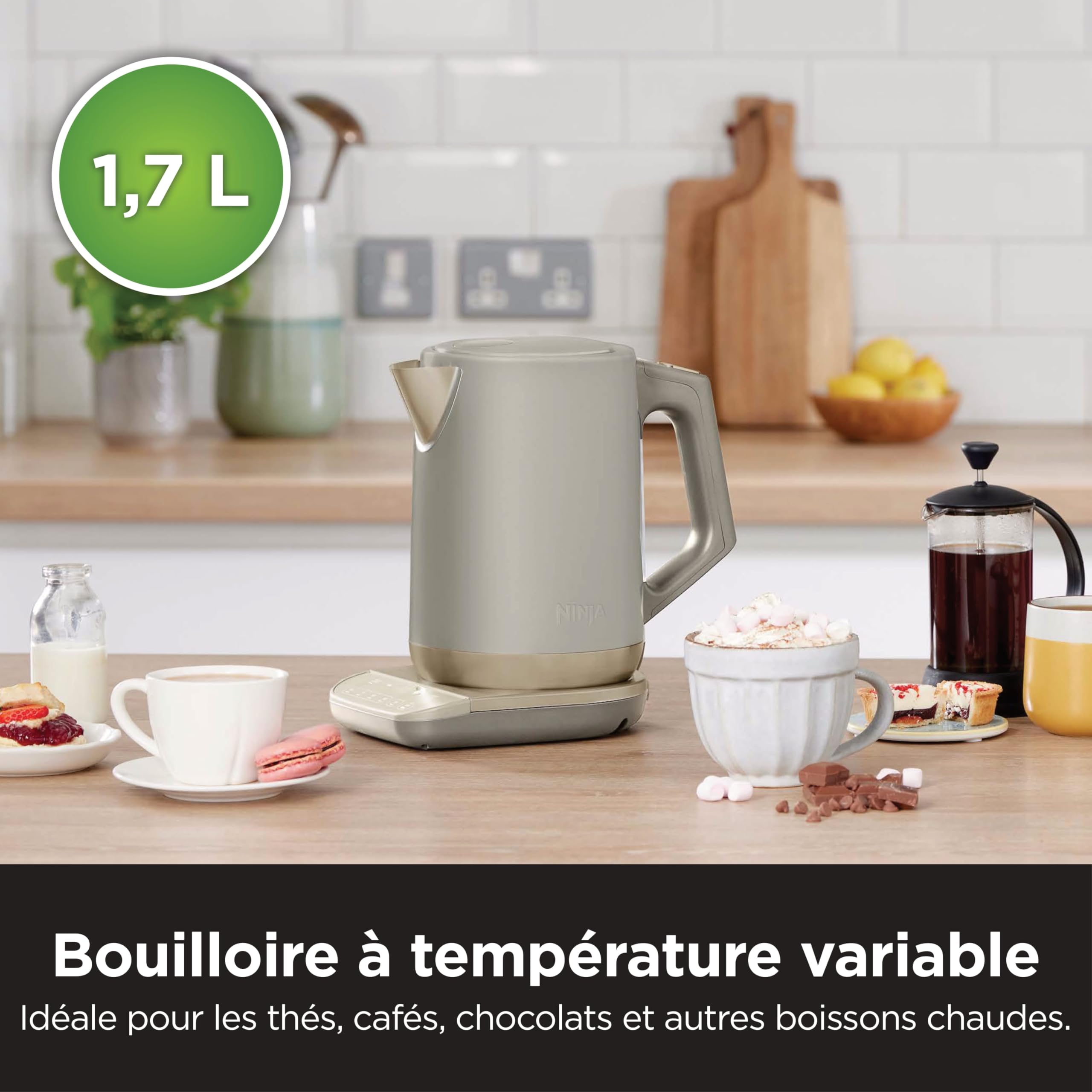 Ninja Perfect Temperature, bouilloire électrique, 6 modes 1,7L KT201EUSTGD