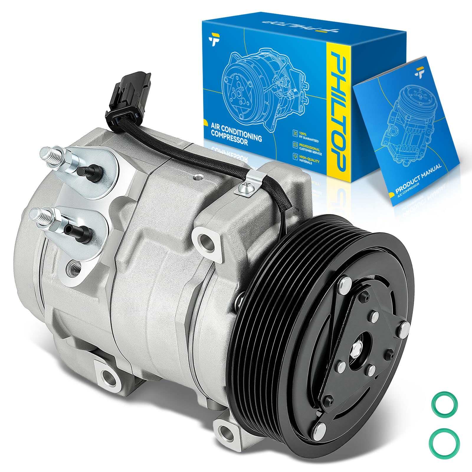 PHILTOP 815608 NEW Air Conditioner AC Compressor with Clutch for 3500 2010