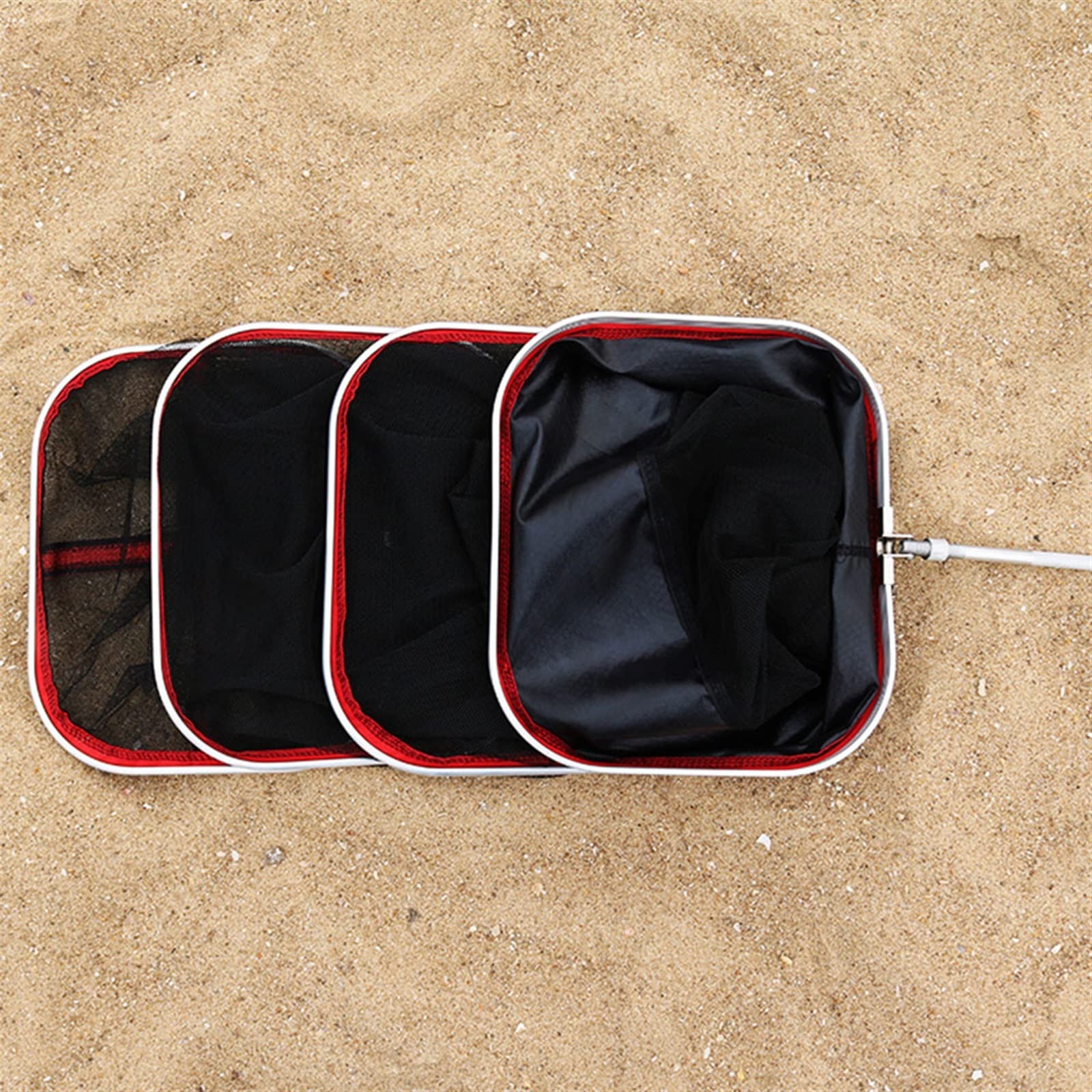 SISWIM Fischkescher Fischkäfig, geklebter quadratischer Netzkäfig, tragbarer Outdoor-Fischernetzkäfig, Fischtasche, schnell trocknende Fischerausrüstung Fischnetz (Color : 2M net with Bag)