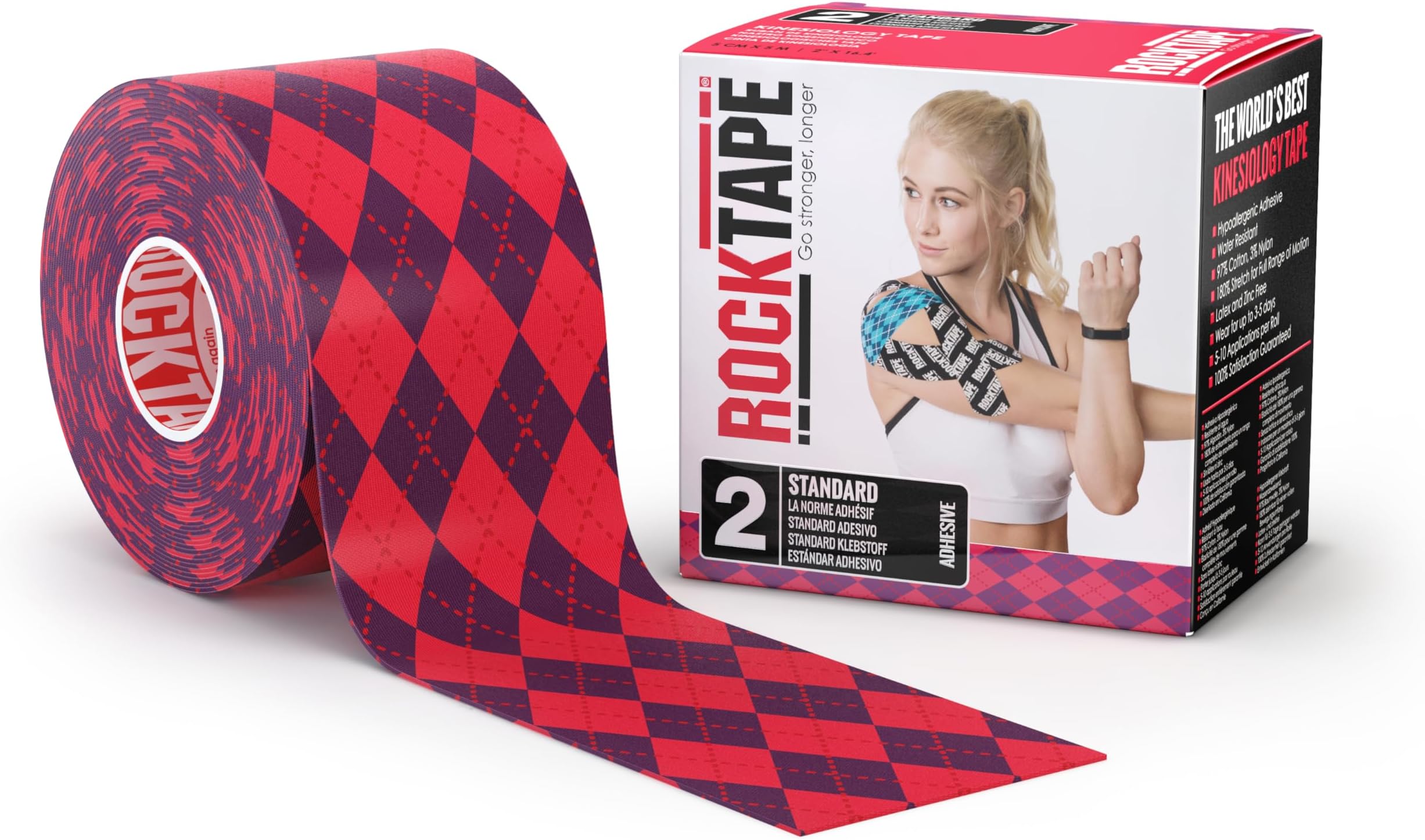 Unisex Uncut Std Kinesiologie Tape Elastisches Therapeutisches Sportband fรผr Schulter, Knรถchel, Ellenbogen, Handgelenk, Schienbeinschienen und Knie Unterstรผtzung