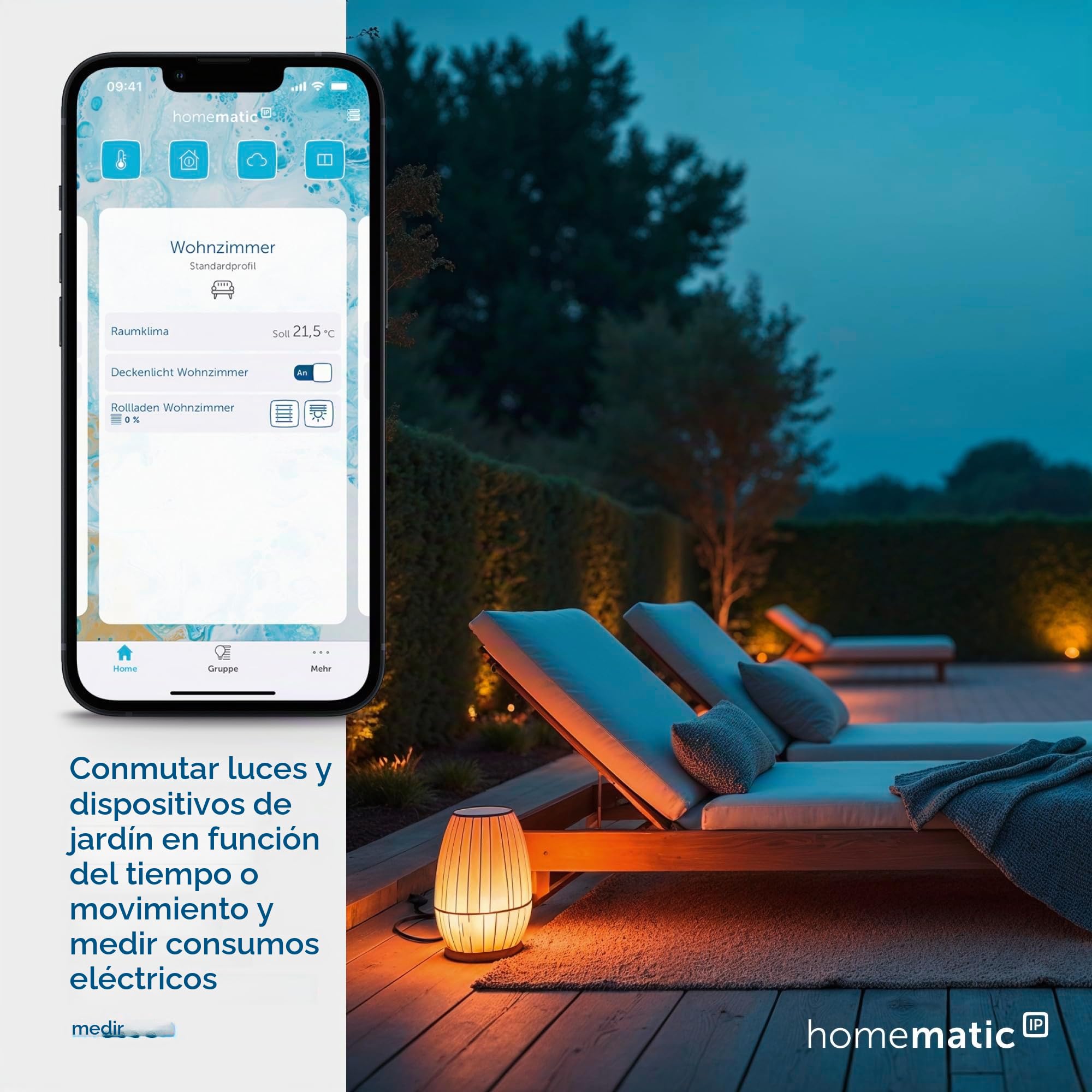 Homematic IP Cable de medición de conmutación – exterior, para el control inteligente de dispositivos electrónicos e iluminación, funciona con Alexa y Google Home, 160775A0