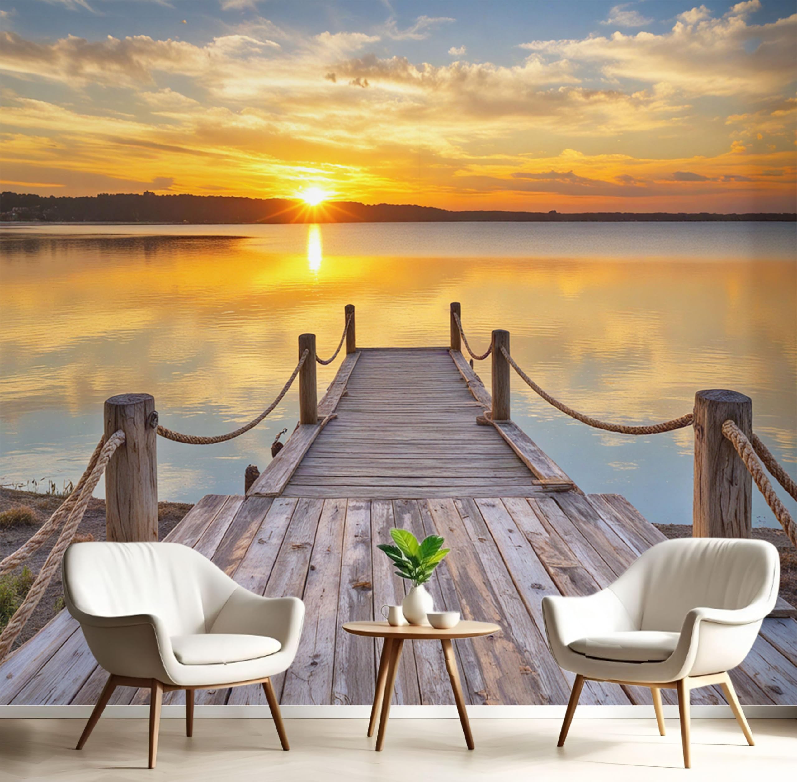 Papier peint soie orange brûlée luxe décoration murale haut de gamme 150x105cm