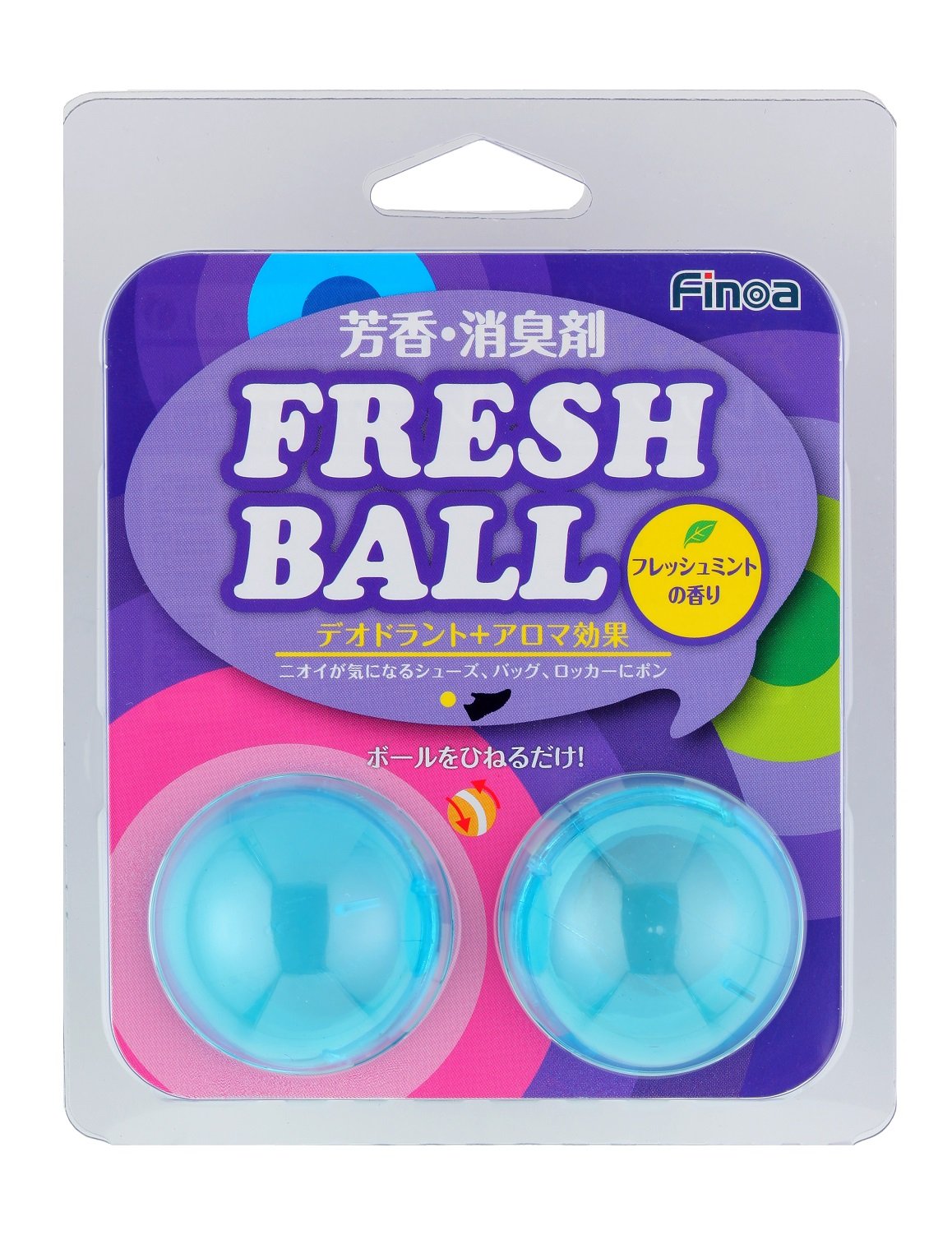 Amazon.co.jp: Finoa(フィノア) 芳香消臭剤 フレッシュボール クリア