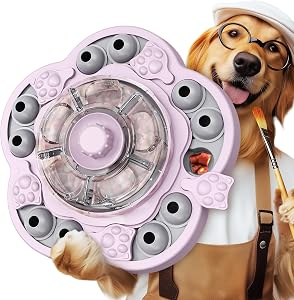 KADTC 3-Level Jouet de Puzzle de chien, Tour à Relâcher Traiter Dispensateur, Slow Feeder , Swing, Sniff et la recherche: quatre modes de jeu soulagent l'ennui, canal énergie, construire le focus, et fournir une stimulation mentale.