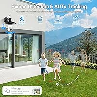 Vista 5 de Light Bulb Security Camera,2.4G/5GHz WiFi 2K Security Cameras Wireless Outdoor,Bulb Cameras for Home Security,AI Human Detection and Alarm,2 Way