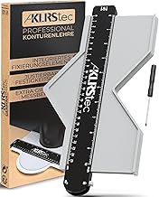 KLRS Tec® Professional Contour Gauge – High Quality Profile Gauge with Lock for Copying Profiles – Contour Gauge with Extra Large Measuring Range (73 x 258 mm)