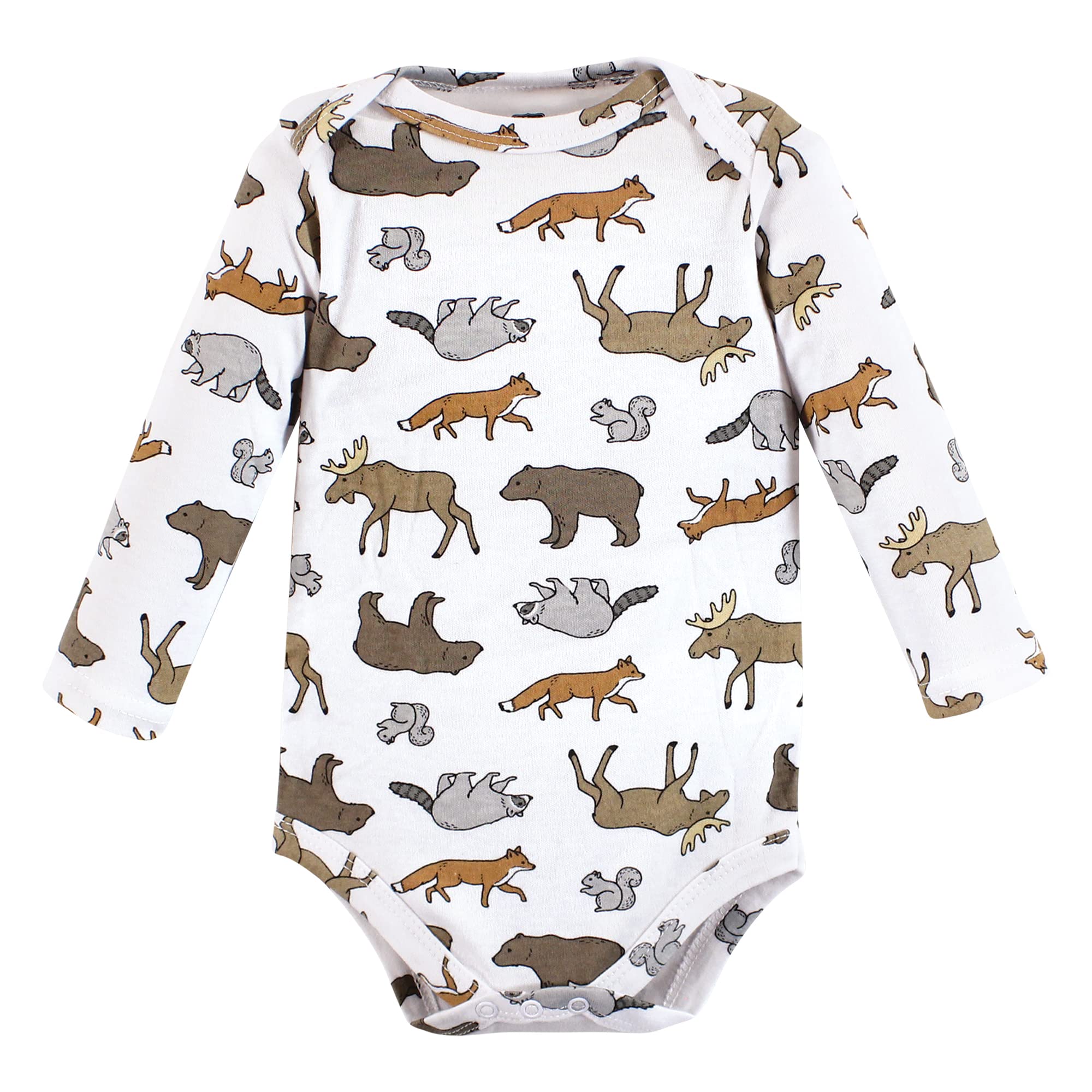 Hudson Baby Unisex dziecięce bawełniane body z długim rękawem