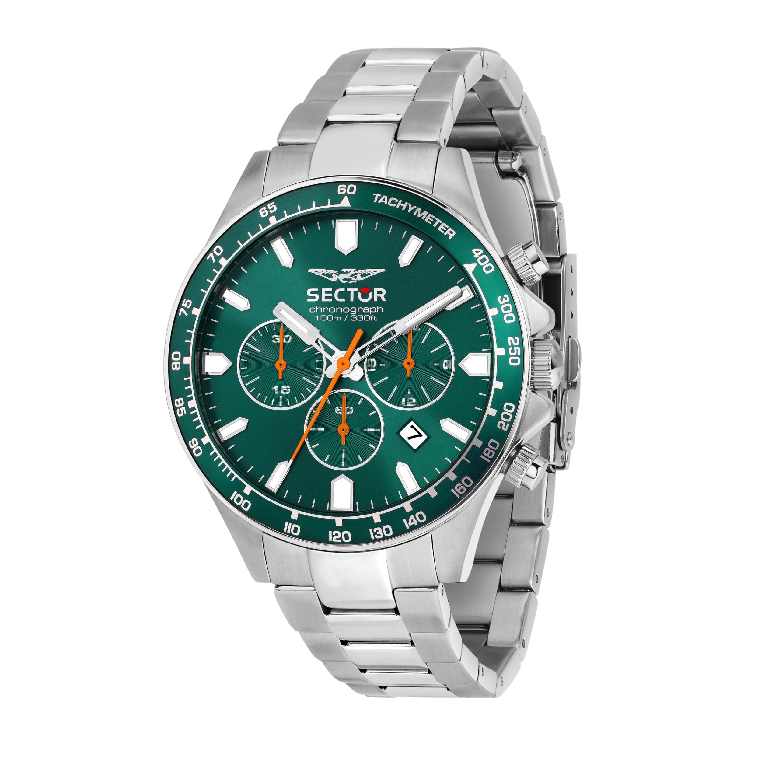 Sector No Limits Orologio Uomo, Cronografo, Analogico, 43 mm, Collezione 230, Effetto Opaco