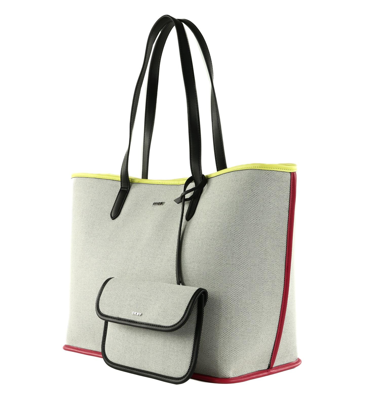 DKNY Bolso Hallie para mujer, color negro multicolor, negro/multicolor