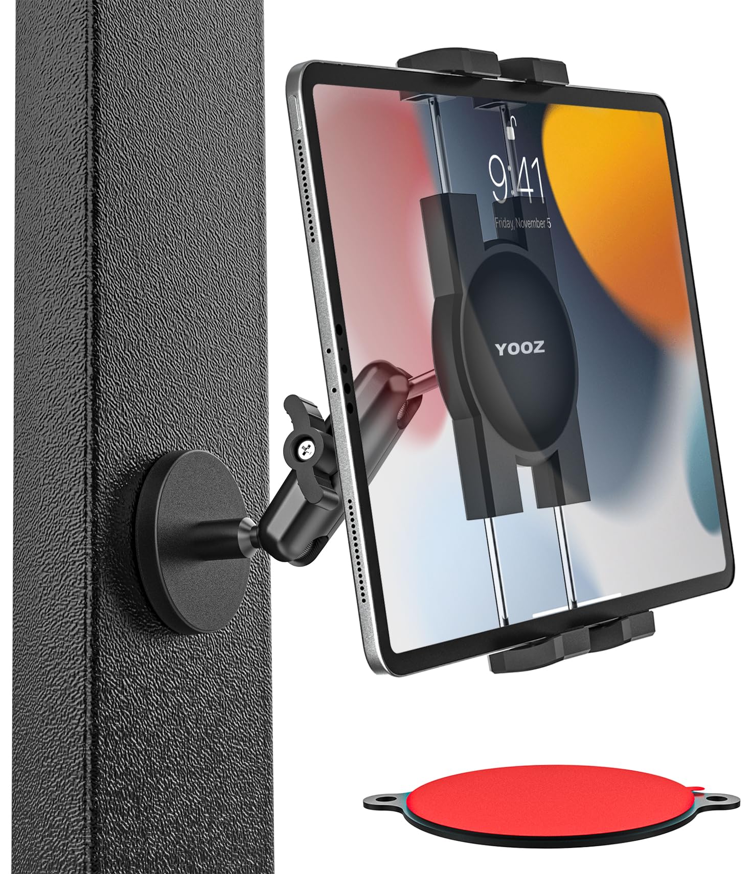 Magnetic Tablet Holder Fridge Powerful Magnet Flexible Durable Gym White Board Metal Rack iPad Mount with Magnet Base