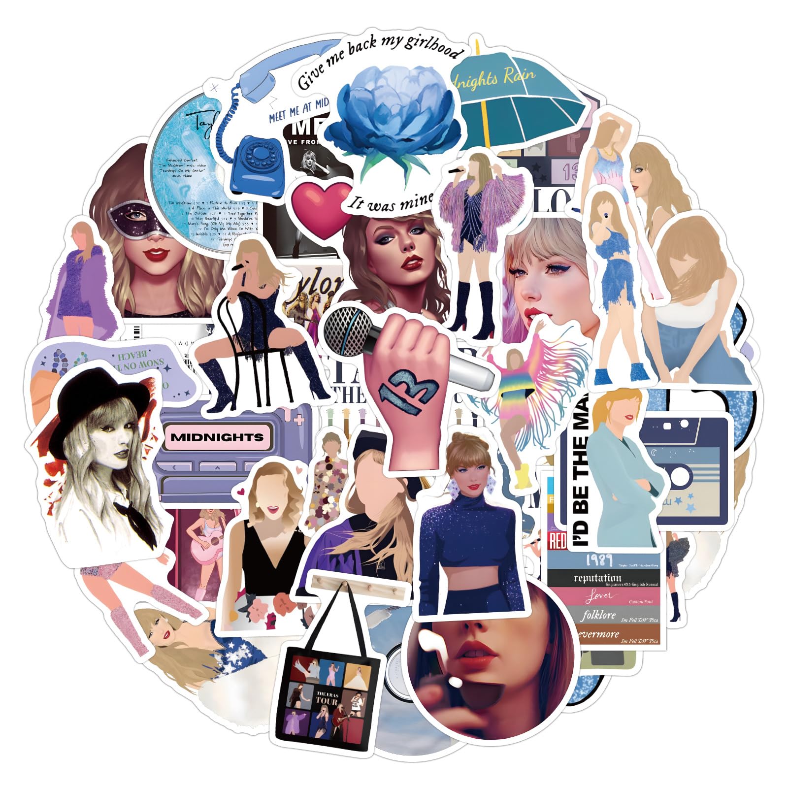 150 PCS Popular Music Singer Stickers Waterproof Vinyl Decals for Laptop Guitar, Skateboard, Phone, Luggage - Image 3
