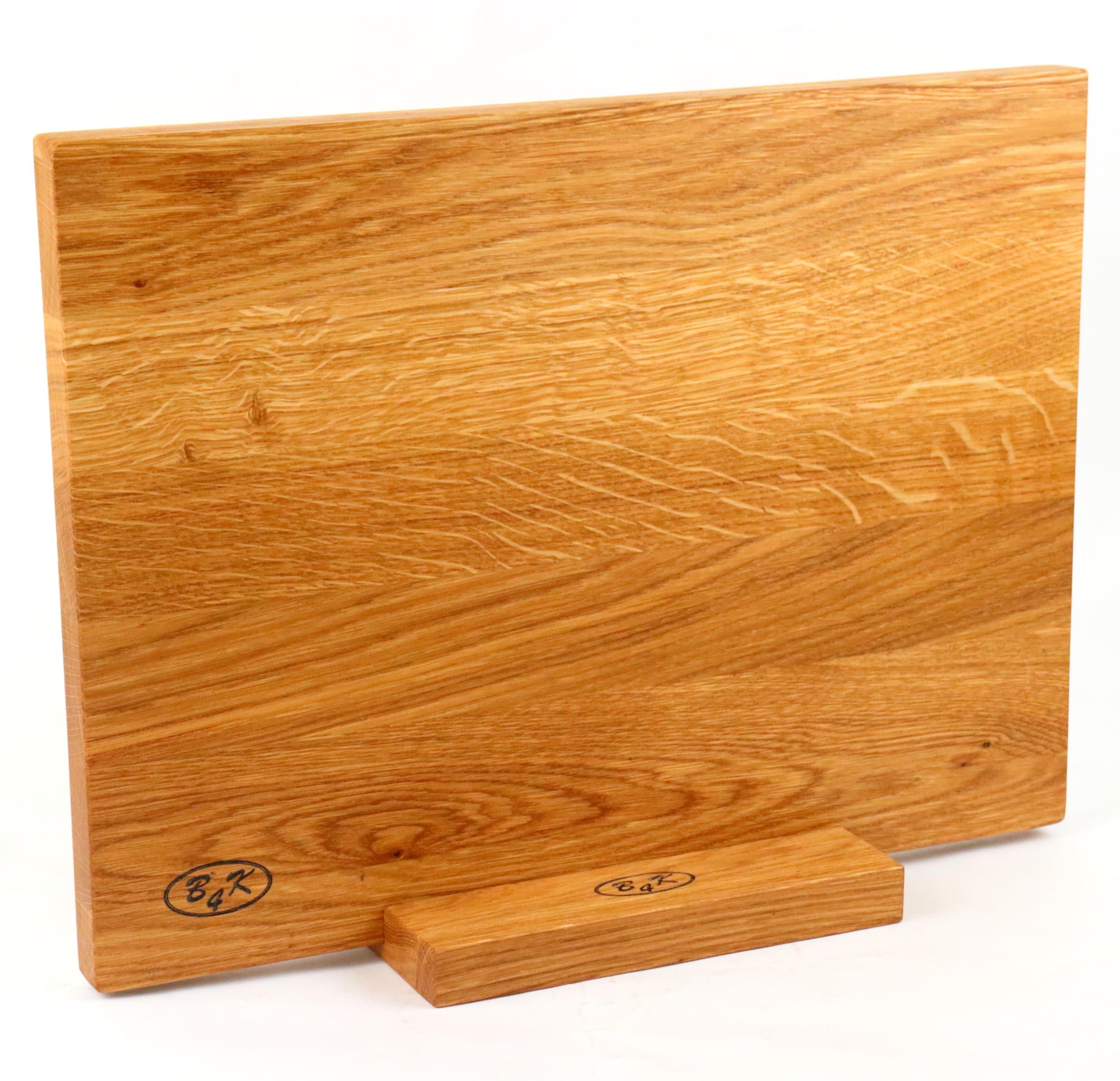 B4K Tablas de cortar de roble | Hecho a mano, aceitado y antibacteriano | Versátil como tabla de cocina, tabla de picar y tabla de servir, tamaños: 40 × 30 × 2,2 cm